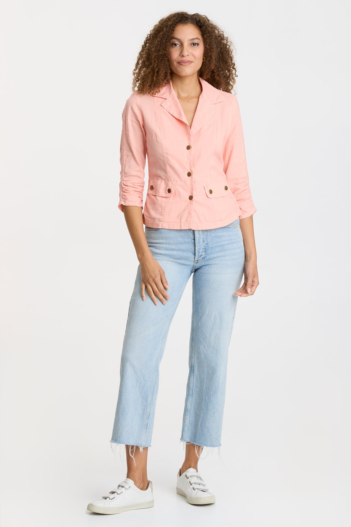 Stylish Linen Folksy Jacket for Women - Lightweight & Breathable Summer Fashion - Perfect for Casual Outings, Beach Trips & Boho Chic Style