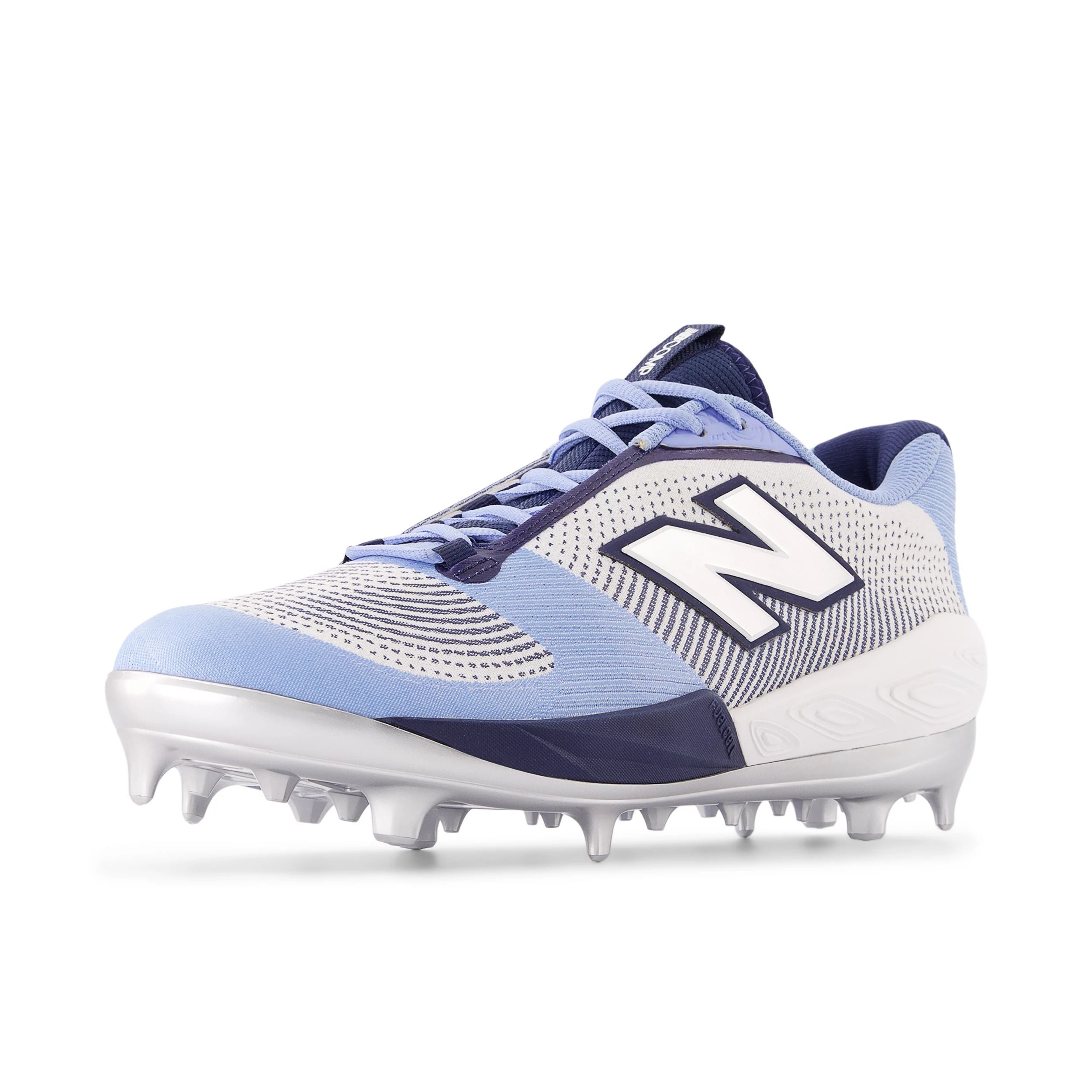 New Balance FuelCell Comp v4 Men's Running Cleats - Sky Blue/White/Navy - Lightweight TPU Plate for Speed & Traction - Perfect for Track, Sprinting & Field Sports
