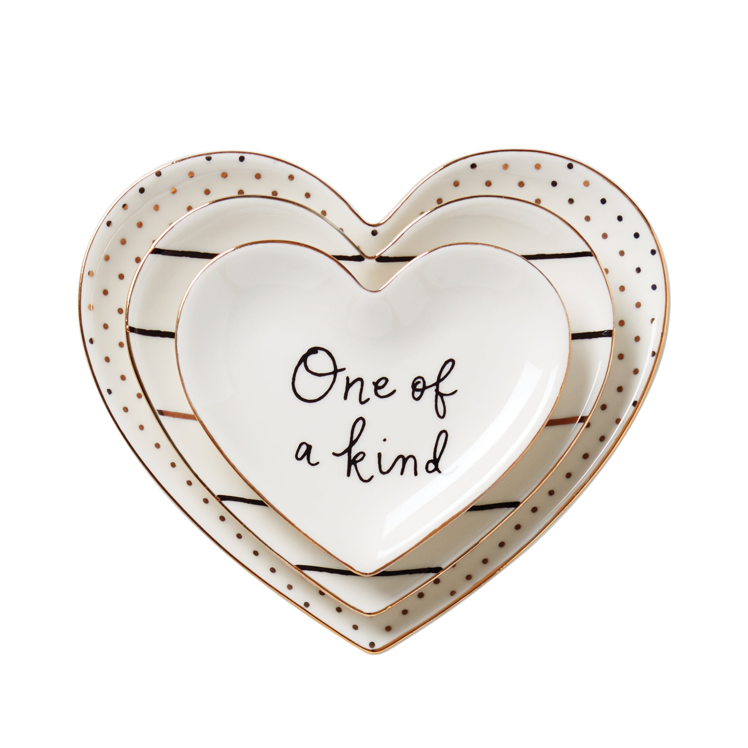 Charmed Life 3-Piece Catch All Tray Set - Stylish Home Decor for Keys, Jewelry & Essentials - Perfect for Entryway, Bedroom & Office Organization