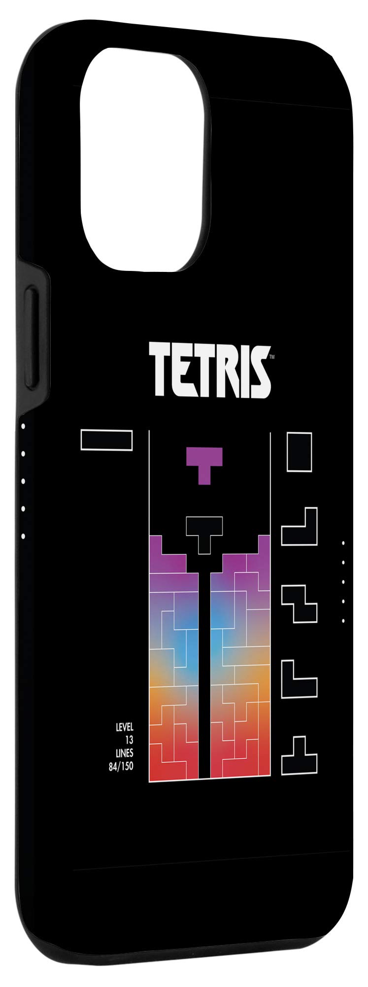 iPhone 12 Pro Max Case - Color Fade Tetris Design | Shockproof Protective Cover for iPhone 12 Pro Max | Perfect for Gaming, Travel & Everyday Use