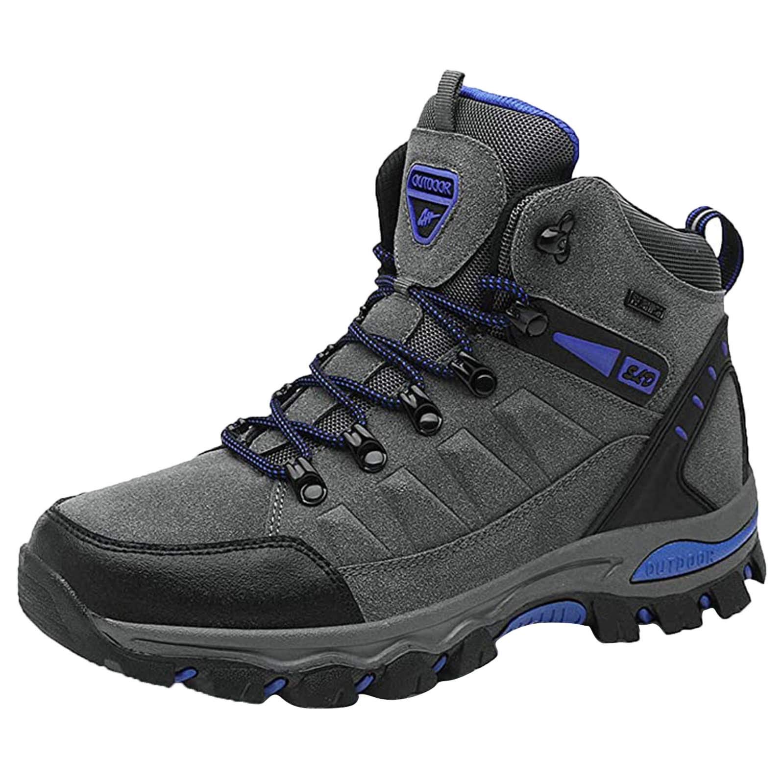 Breathable Mesh Hiking Shoes for Men - Non-Slip Outdoor Climbing Sneakers - Lightweight Couple Trail Shoes for Hiking, Camping & Mountain Adventures