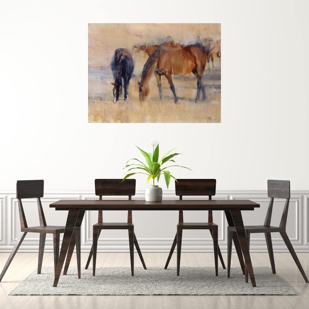 Kentucky Morning 1 Canvas Wall Art - 46x35 Inch Ready to Hang Fine Art Print by Valtcho Tonov - Perfect for Living Room, Bedroom, Office & Home Decor - Scenic Landscape Painting for Modern Interior Design