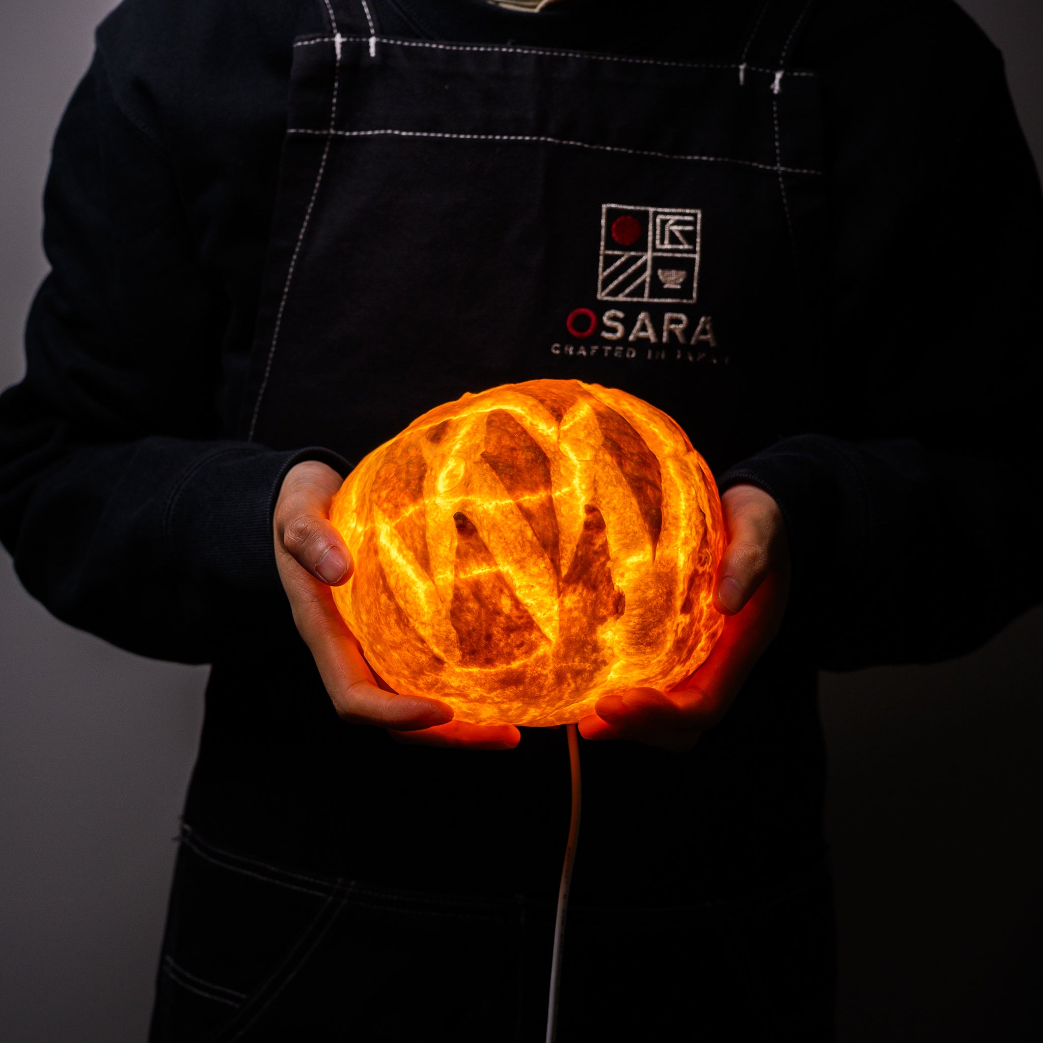 PAMPSHADE Real Bread Lamp - Artisan Boule Bread Night Light | Yukiko Morita's Unique Home Decor for Kitchen, Bedroom & Cozy Spaces