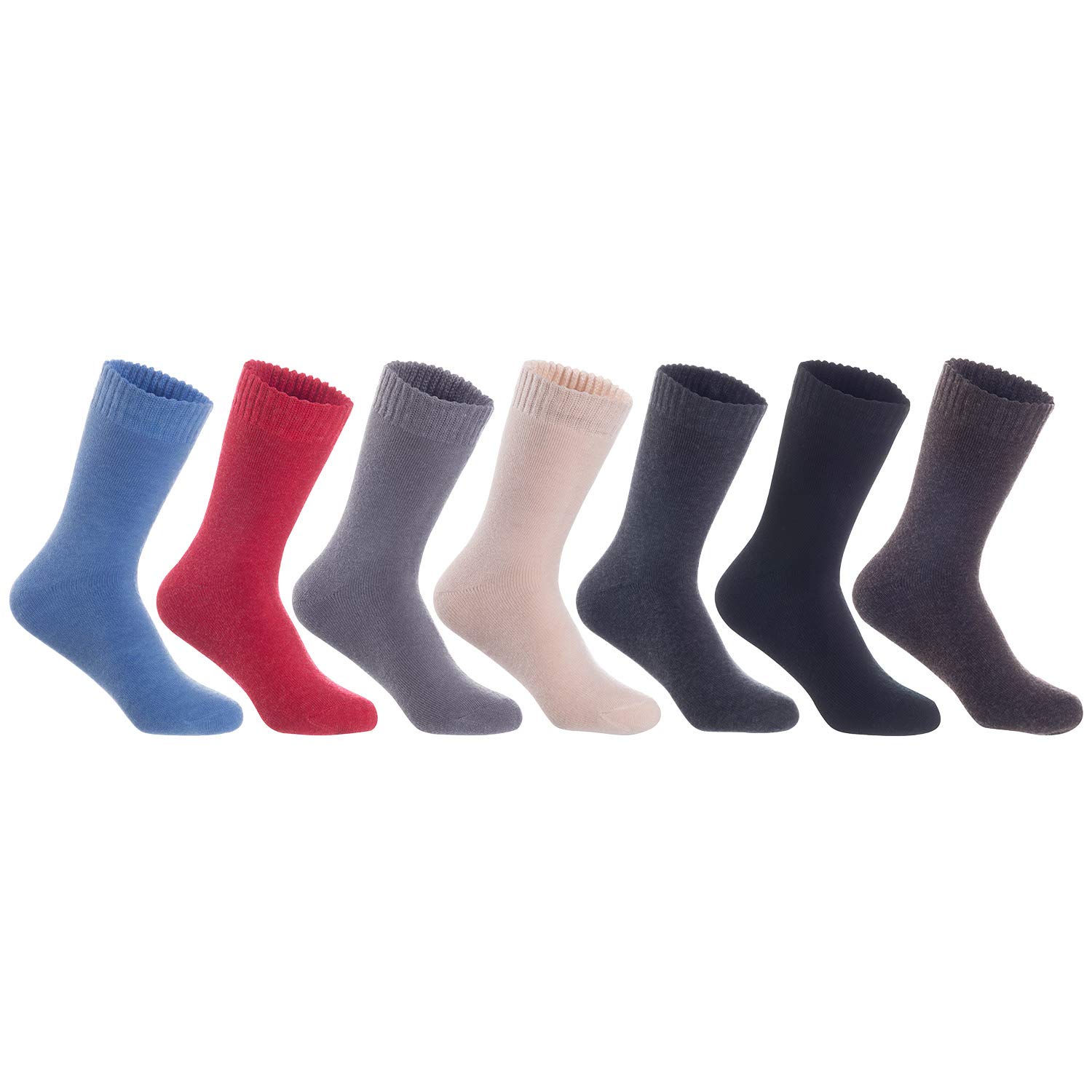 Premium Breathable Wool Crew Socks for Men - High Performance Comfort Socks Size 6-9 - Ideal for Hiking, Running & Outdoor Activities - LK0602