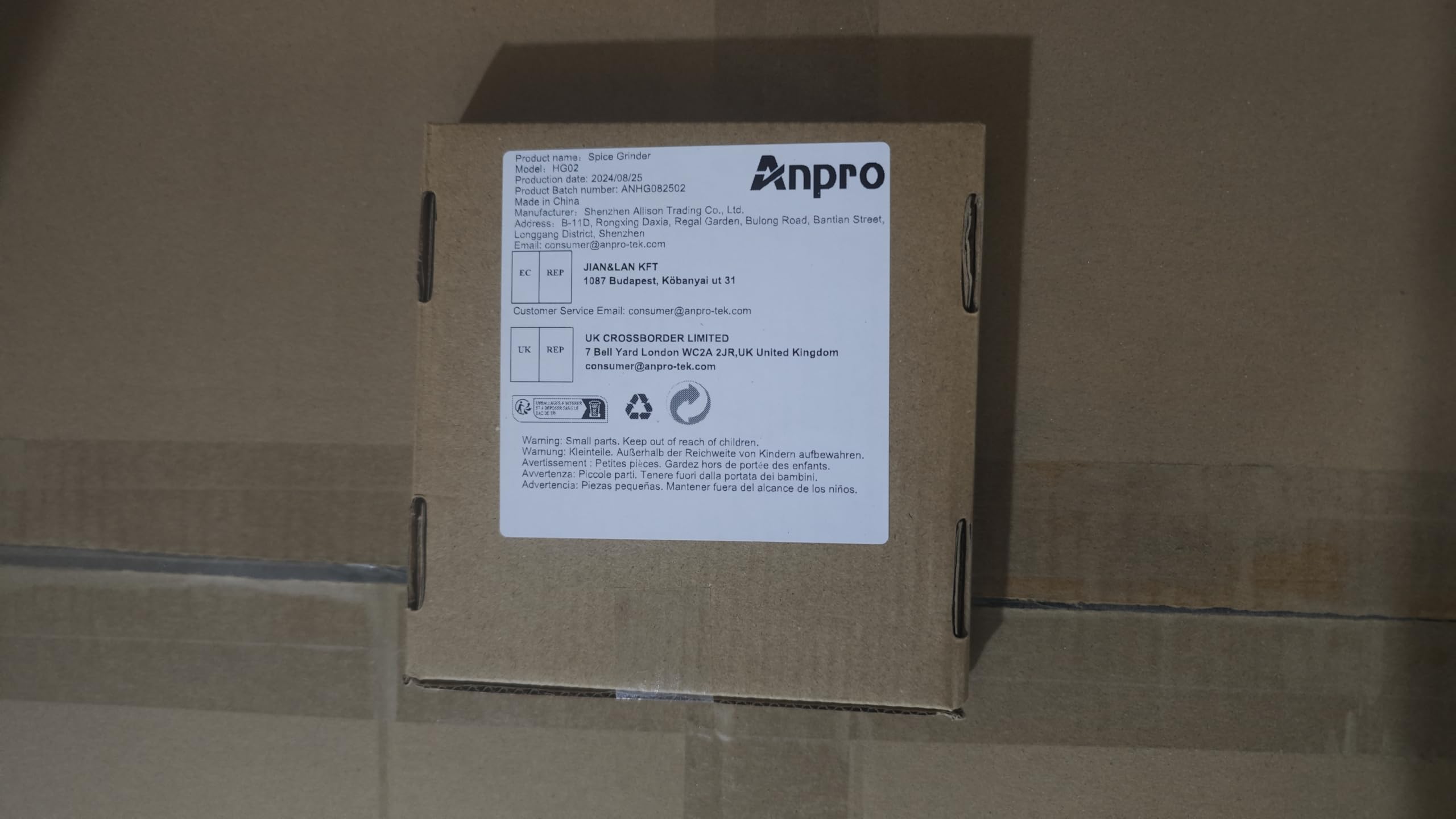 Premium Anpro Aluminum Herb Grinder - 2.15