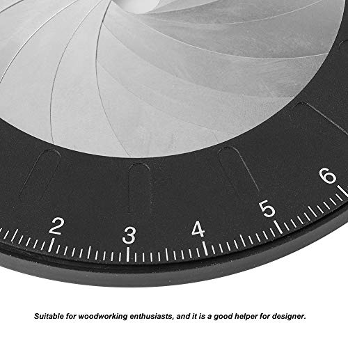 Adjustable Stainless Steel Circle Drawing Template Ruler - 4.9 Inch Flexible Round Maker Tool for Woodworking, Drafting & DIY Projects | Perfect for Architects, Artists & Crafters