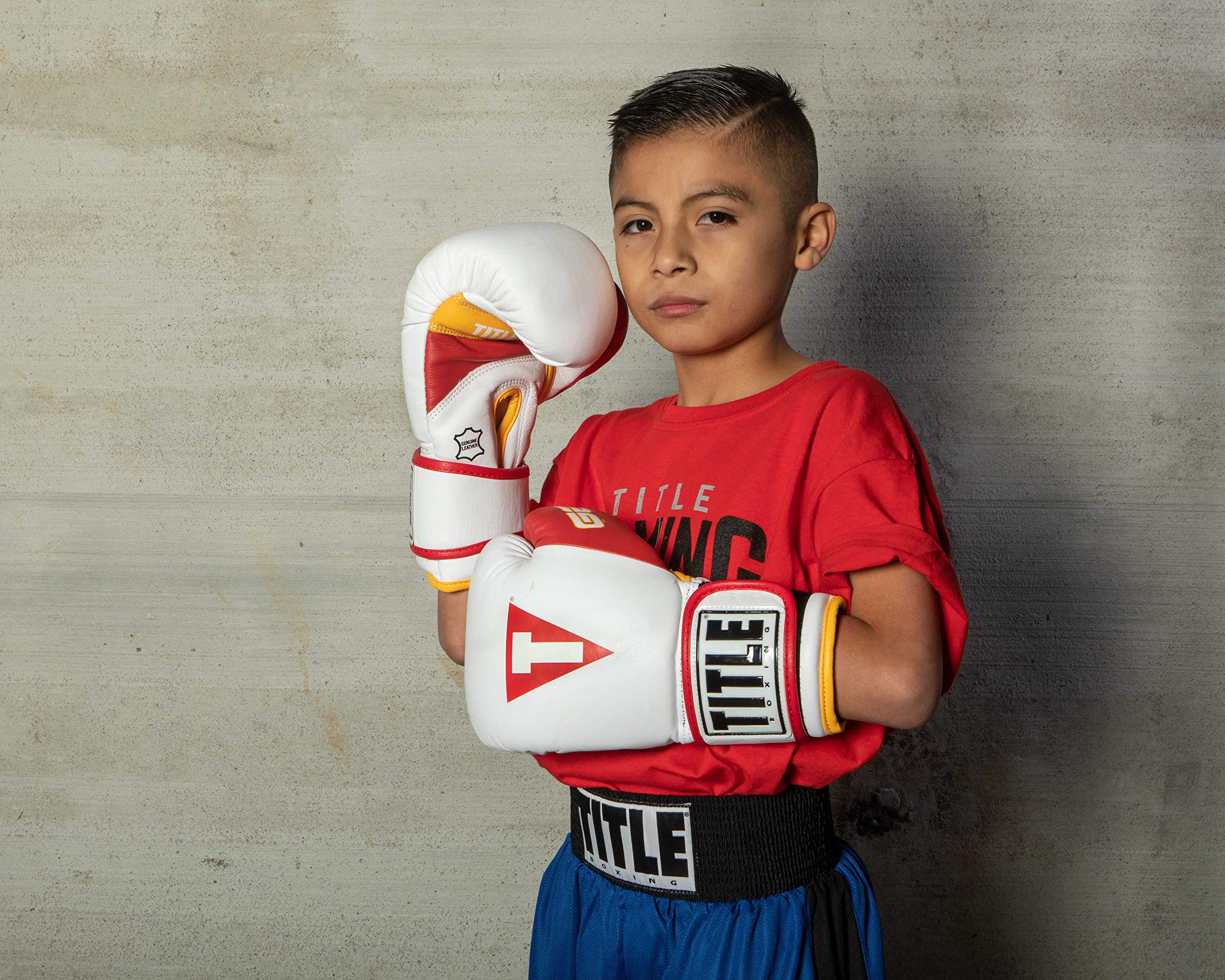 Title Boxing Gel World V2T Bag Gloves - Premium Training Gloves for Boxing & MMA - White/Red/Gold - X-Large - Perfect for Heavy Bag Workouts, Sparring & Fitness Training