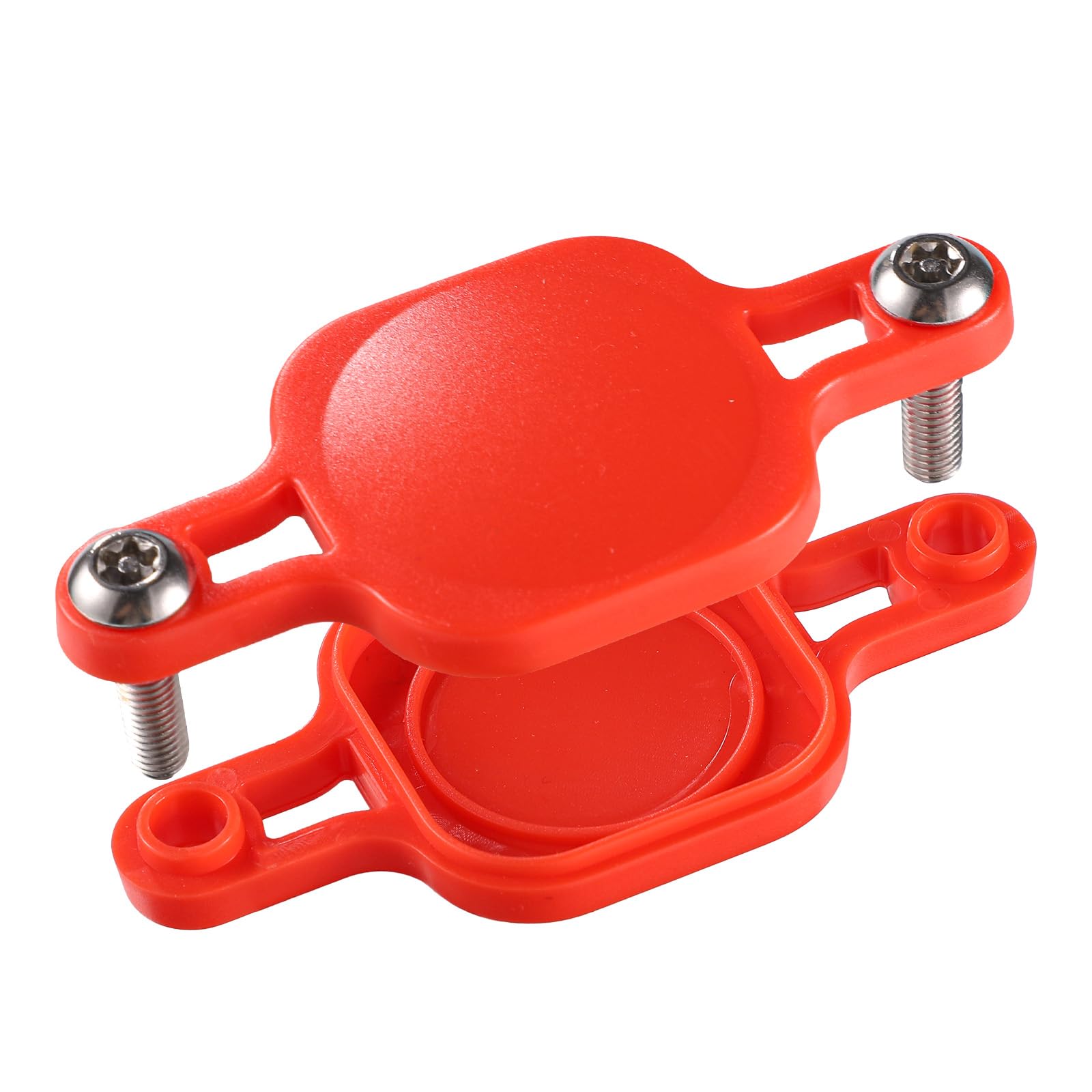 Waterproof Airtag Bike Mount - Secure Tracker Holder for Bikes & E-Bikes (Under Bottle Cage, Red) - Perfect for Cycling Security