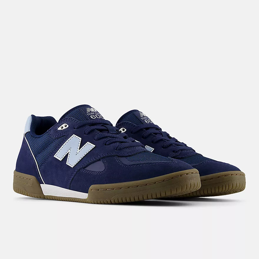 New Balance Numeric Tom Knox 600 Skateboarding Shoes for Men - Navy/White/Gum Sole - Durable & Comfortable Sneakers for Street Skating & Casual Wear