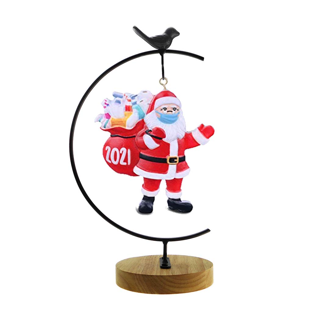 CXLE Ornament Display Stand - Gold Iron Pothook Stand for Hanging Glass Globe, Air Plant Terrarium, Witch Ball & Christmas Decorations (12.2x4.5 Inches) - Perfect for Home, Wedding & Holiday Decor