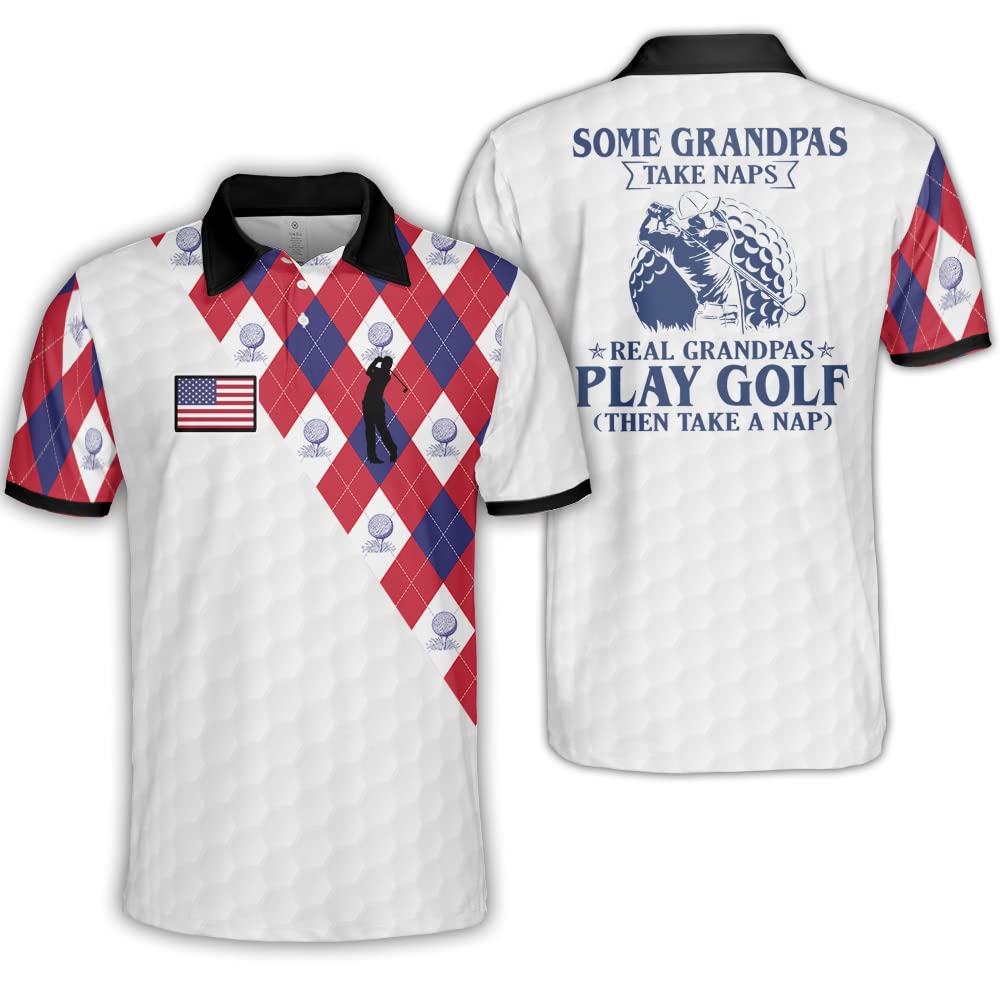 Polomore Men's Skull Print Polo Shirts - Breathable Dry Fit Golf Shirts for Men - Funny & Stylish Casual Wear for Golfing, Office & Outdoor Activities