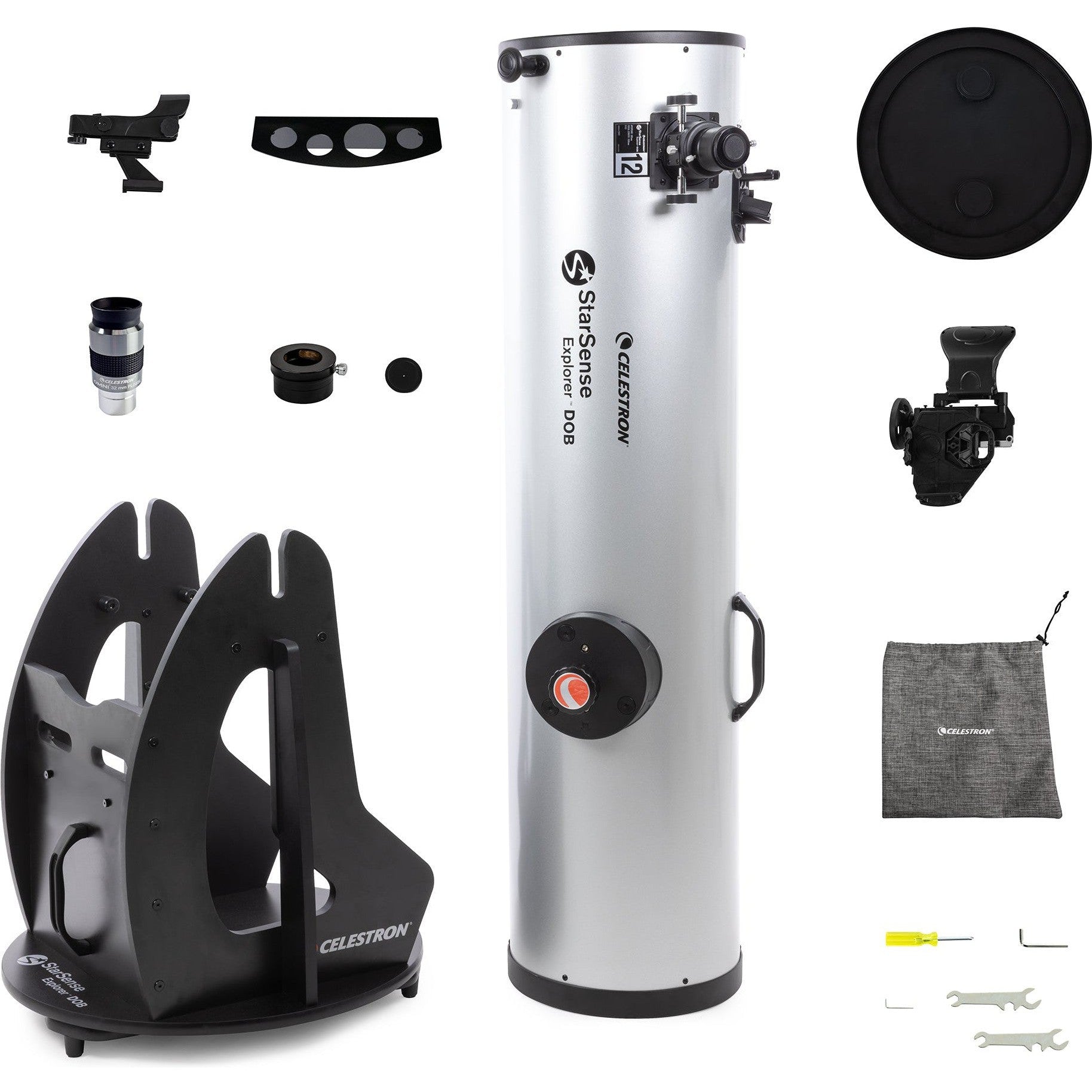 StarSense Explorer 12 Smartphone App Enabled Dobsonian Telescope - Stargazing for Beginners & Astronomy Enthusiasts - Perfect for Backyard Observation & Night Sky Exploration