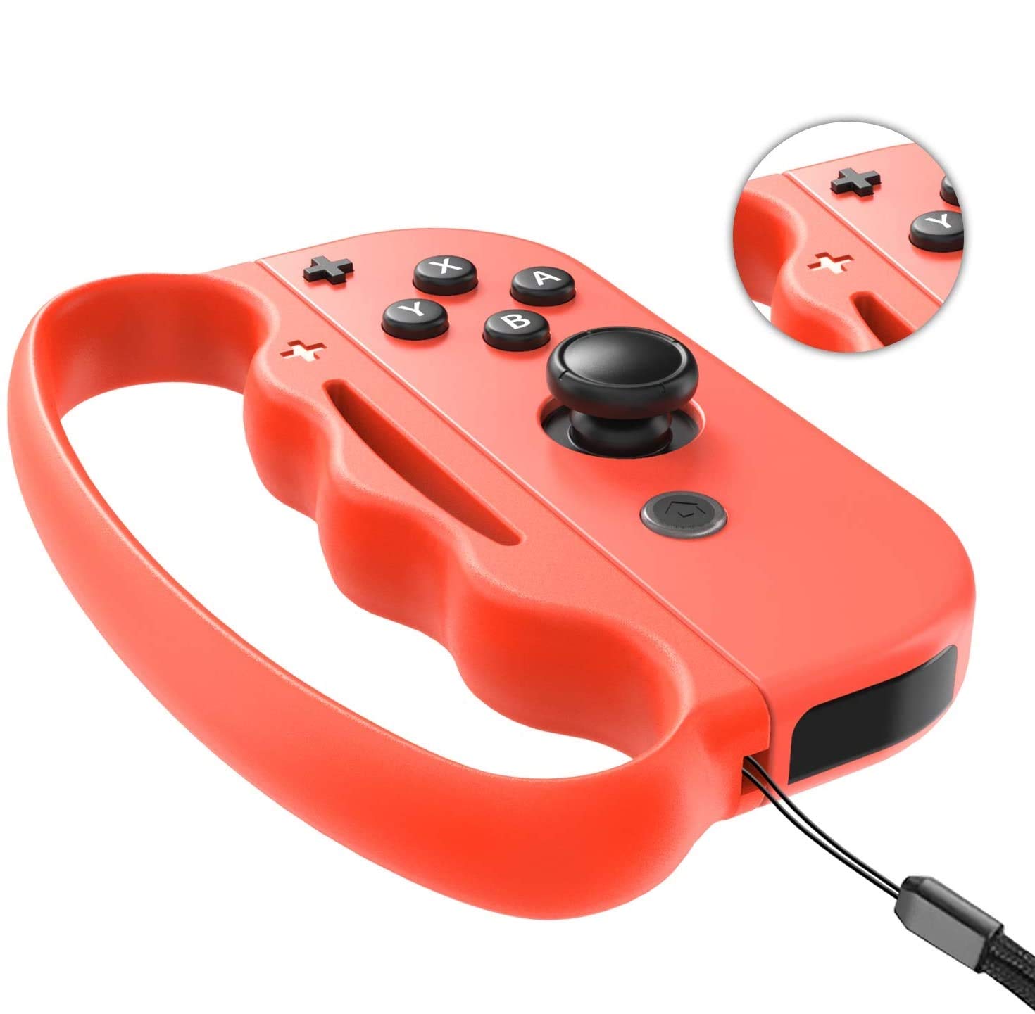 Upgraded Fitness Boxing Hand Grips for Nintendo Switch & OLED Model JoyCon - 2 Pack (Blue & Red) - Enhanced Grip Accessories for Adults & Kids - Perfect for Ring Fit Adventure, VR Boxing & Home Workouts