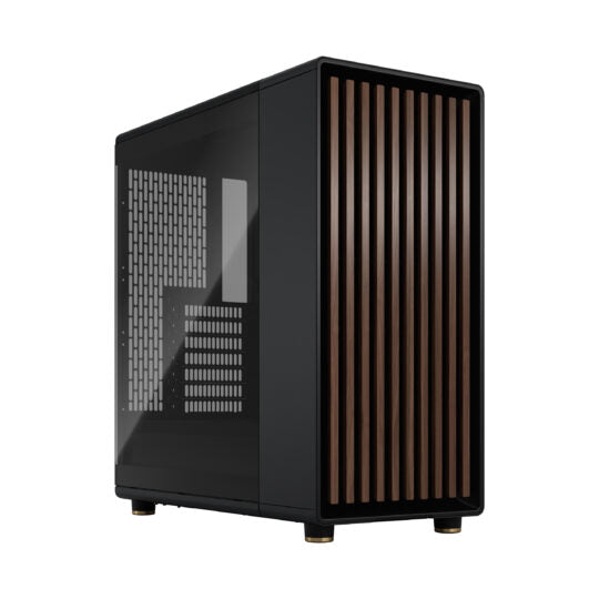 Fractal Design North ATX Mid Tower PC Case - Tempered Glass Side Panel, Dark Tint, Charcoal Black | Perfect for Gaming & Workstation Builds, High Airflow Design for Optimal Cooling