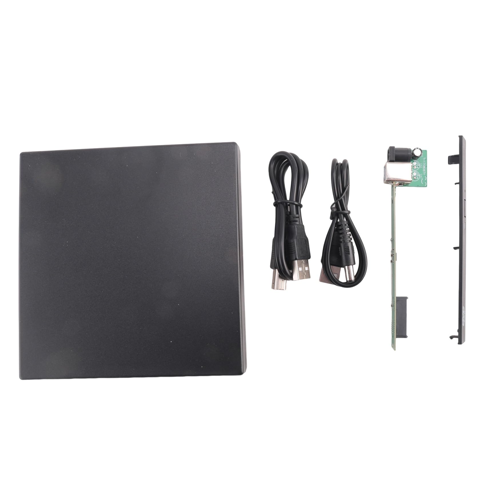 Sujurio 12.7mm USB 2.0 External DVD Enclosure - SATA to SATA External CD/DVD Drive Case for Laptop & Desktop PC - Perfect for Data Backup, Media Playback, and Software Installation