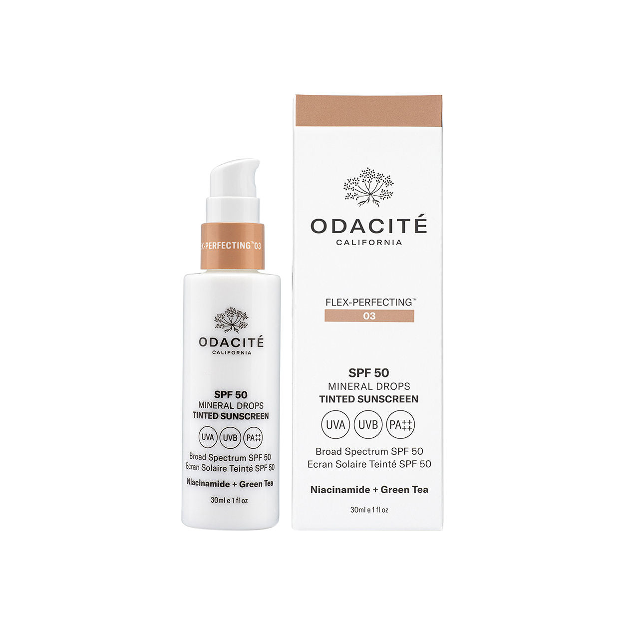 Flex Perfecting Mineral Drops Tinted Sunscreen SPF 50 - Oil-Free Face Sunscreen for Daily Use, Natural Glow & UV Protection - Perfect for Beach, Outdoor Activities & Everyday Wear