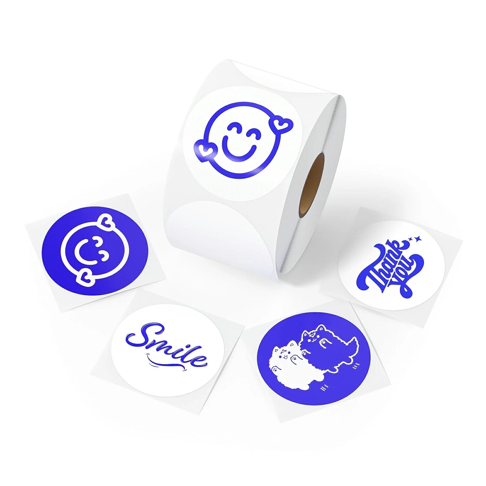 Premium Blue Printed Labels - Waterproof & Durable for Shipping, Packaging & Organizing | Perfect for Ecommerce, Mailing & Home Organization