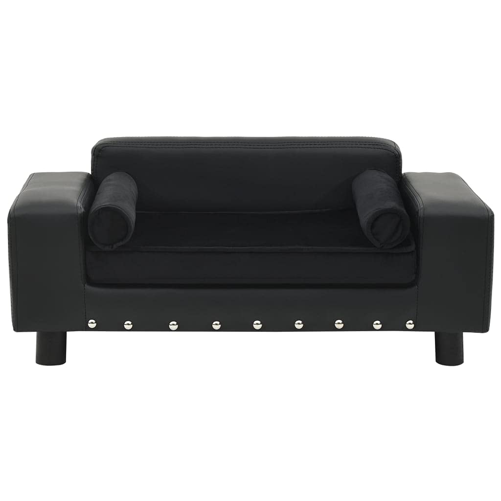 Charmma Leather Pet Sofa Bed - Washable Dog & Cat Couch for Small Pets - Home Lounger