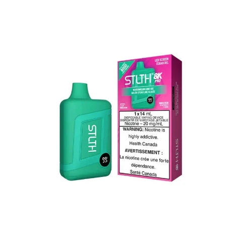 STLTH 8K PRO Disposable Vape with LED Display - 8000 Puffs | 5-Pack for Long-Lasting Use | Perfect for Travel, Parties & On-the-Go Vaping (Ontario)