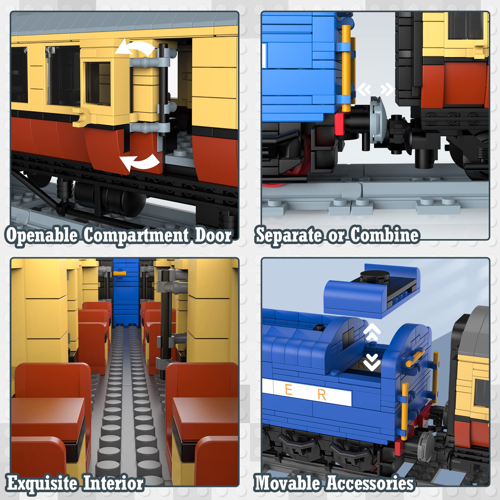 JMBricklayer 2139-Piece Remote Control Steam Train Building Blocks Set for Adults - Class A4 Pacifics Mallard Model with Tracks, Perfect Gift for Train Enthusiasts | Display & Play for Home Decoration, Office Decor, and Collector's Showcase