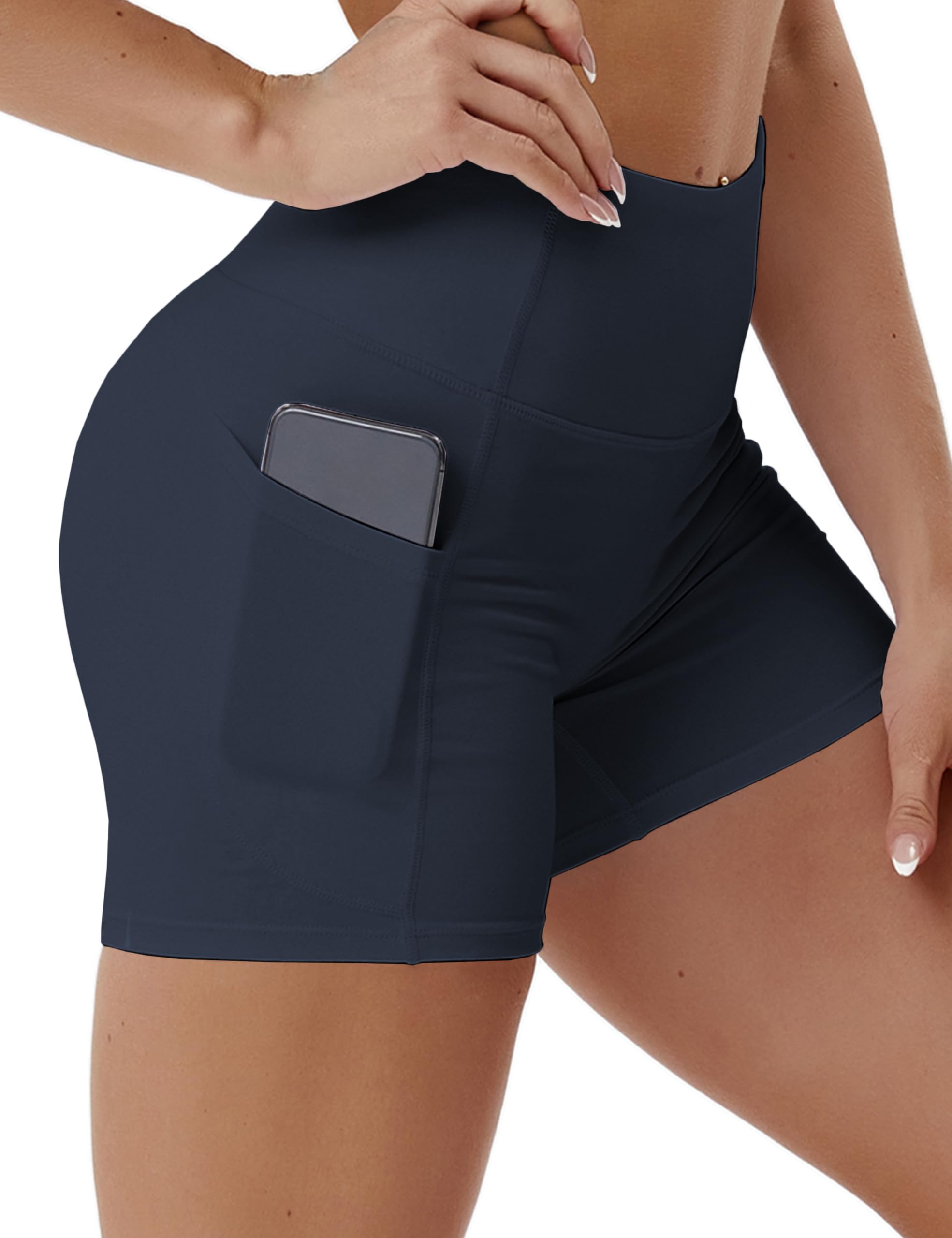 BUBBLELIME Women's High Waist Tummy Control Yoga Shorts - 2.5