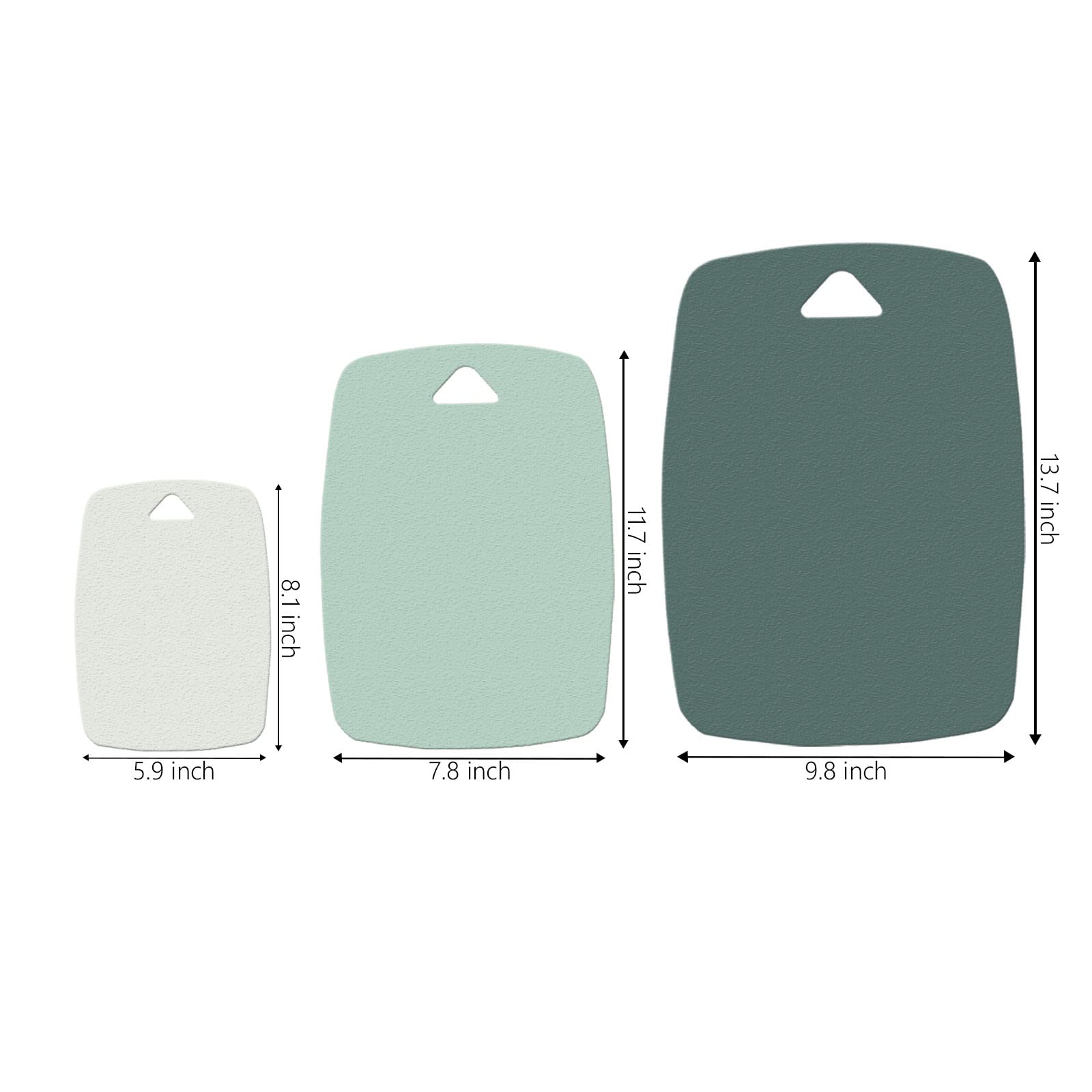 Professional Multi-Color Kitchen Plastic Cutting Board Set of 3, Dishwasher Safe Chopping Boards for Fruit, Meat, and Vegetables, Perfect for Home Cooking and Meal Prep