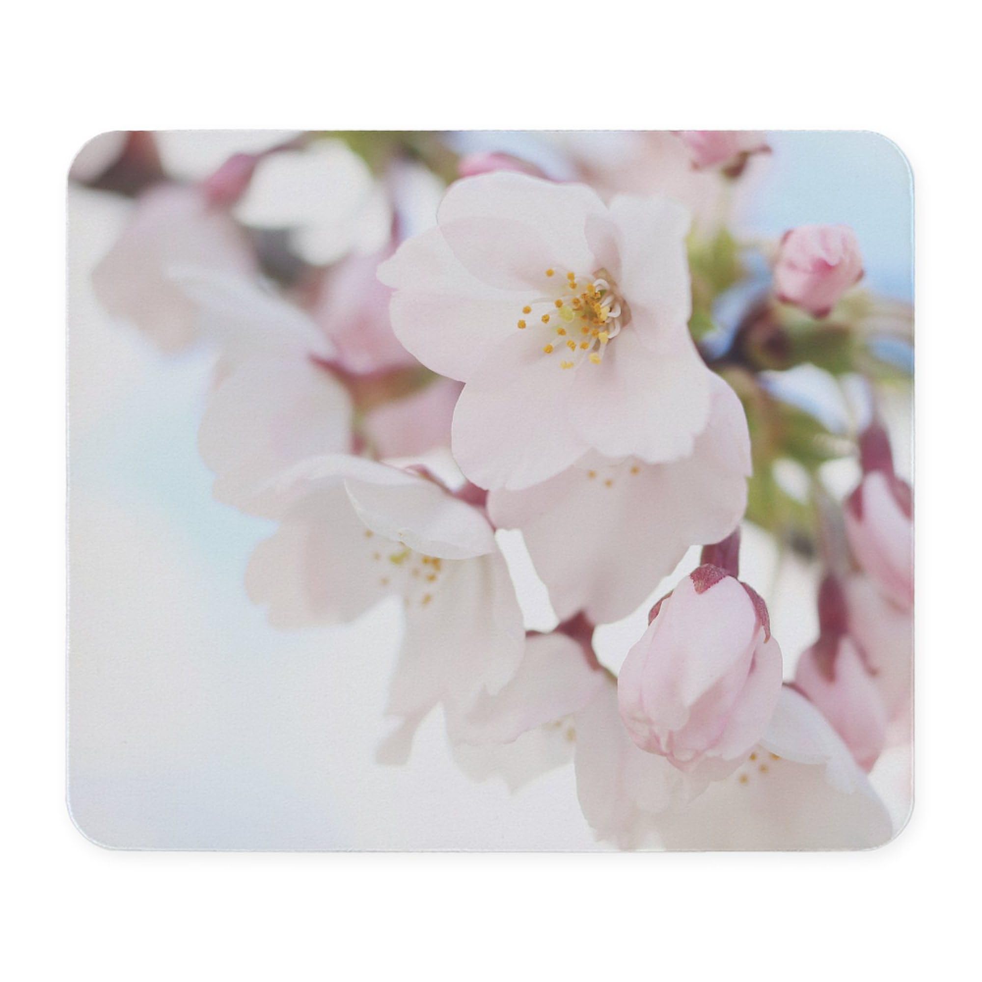 Pretty Cherry Blossoms Non-Slip Rubber Mouse Pad - Gaming & Office Computer Mousepad for PC, Laptop, Desk - Floral Design for Home & Workstation Decor