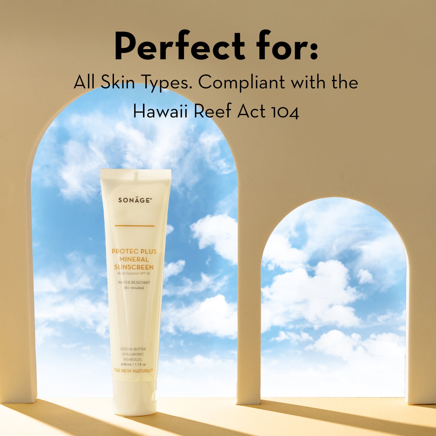 Protec Plus Mineral Sunscreen SPF 30 - Broad Spectrum UVA/UVB Protection, Water Resistant, Reef Safe & Non-Greasy Formula for Face & Body | Perfect for Beach, Swimming & Outdoor Activities