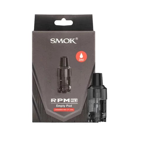 SMOK RPM 25W Replacement Pods - 2 Pack Compatible with RPM 40/80 Devices - Leak-Proof Vape Pod Cartridges for Smooth Vaping Experience - Perfect for On-the-Go Use and Discreet Vaping