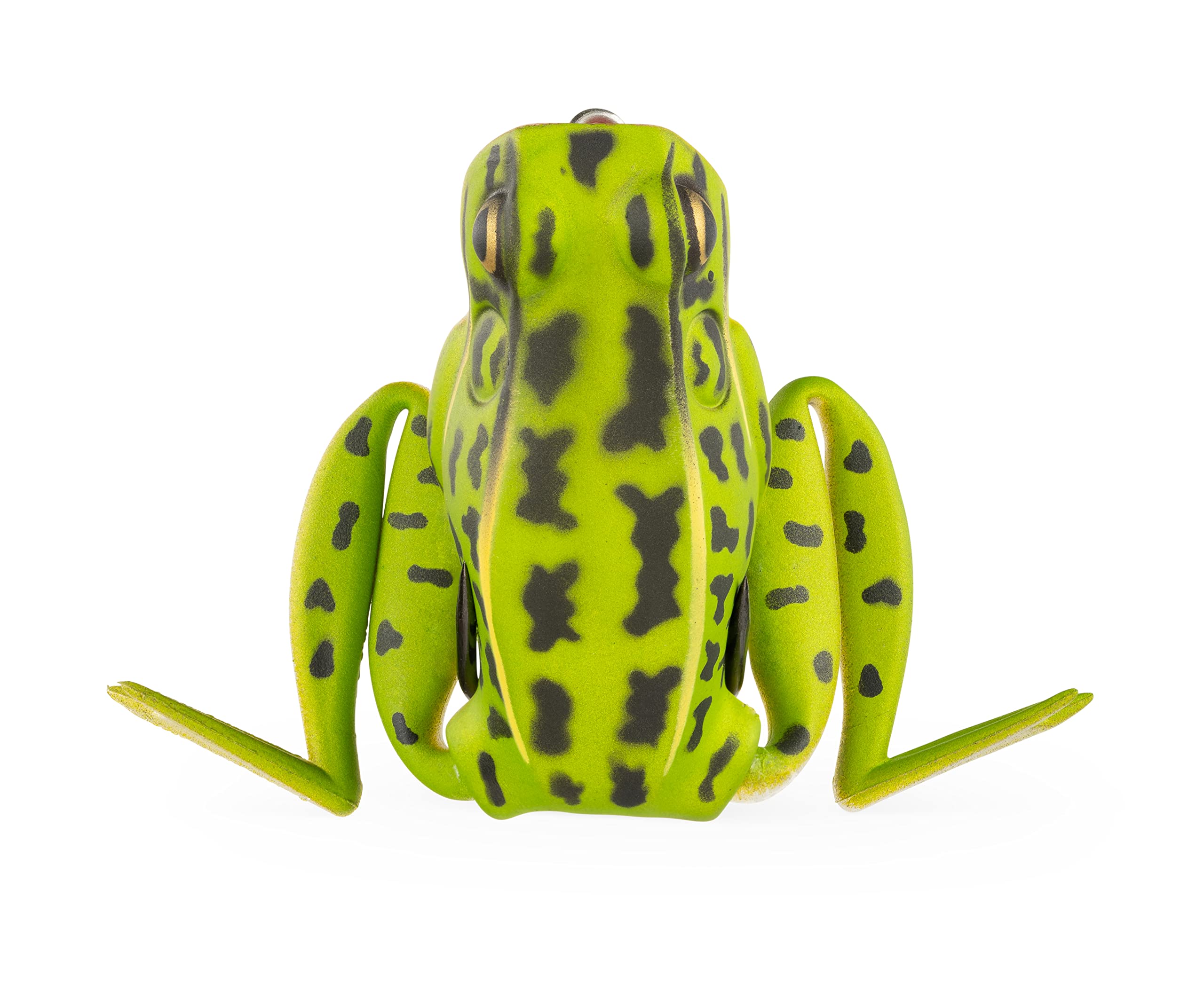 Lunkerhunt Frog Fishing Lure 1/4 oz - Topwater Bass Popping Bait with Weedless Hooks & Hollow Body | Perfect for Bass, Trout, Pike Fishing in Lakes & Ponds | Great for Weed-Covered Waters & Early Morning Fishing