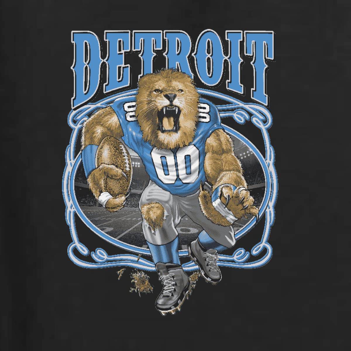 Detroit Fan Crewneck Sweatshirt - Wild Bobby DET Pride for Football Games