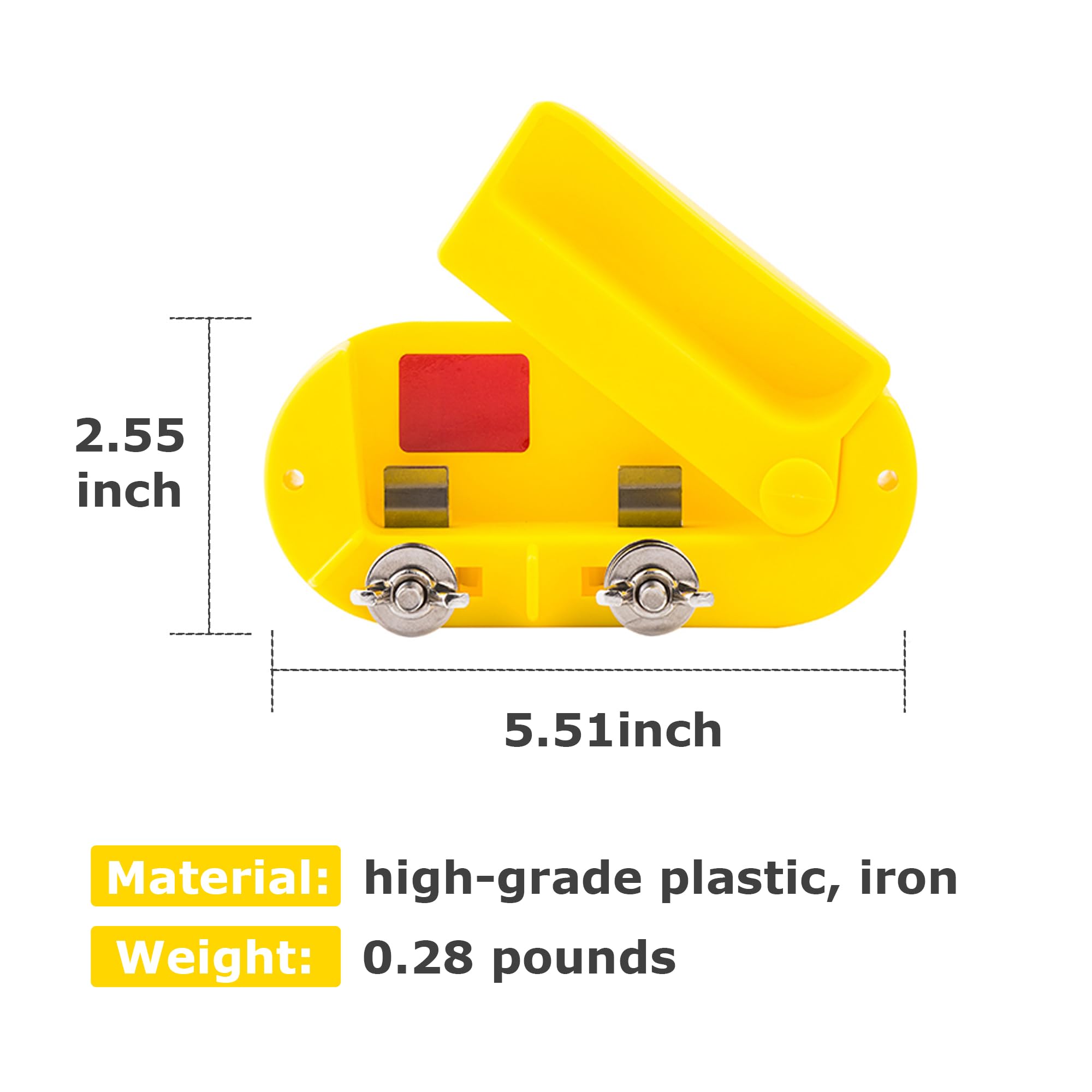 Heavy Duty Plastic Single Pole Electric Fence Cut Off Switch - Yellow | Weatherproof Safety Switch for Farm, Ranch & Livestock Fencing Systems