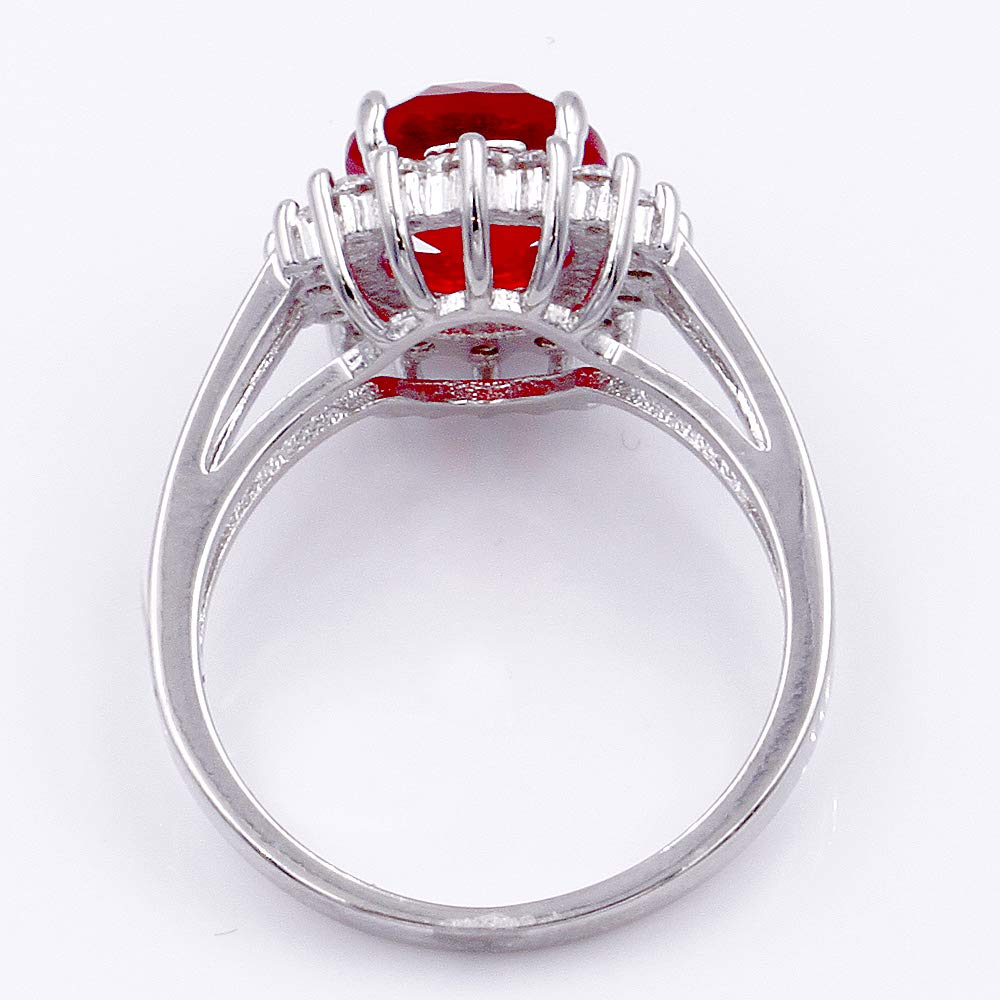 Luxury Oval CZ Engagement Ring for Women - Elegant Cocktail & Wedding Party Statement Jewelry - Size 5-10 - Perfect for Anniversary, Proposal & Special Occasions