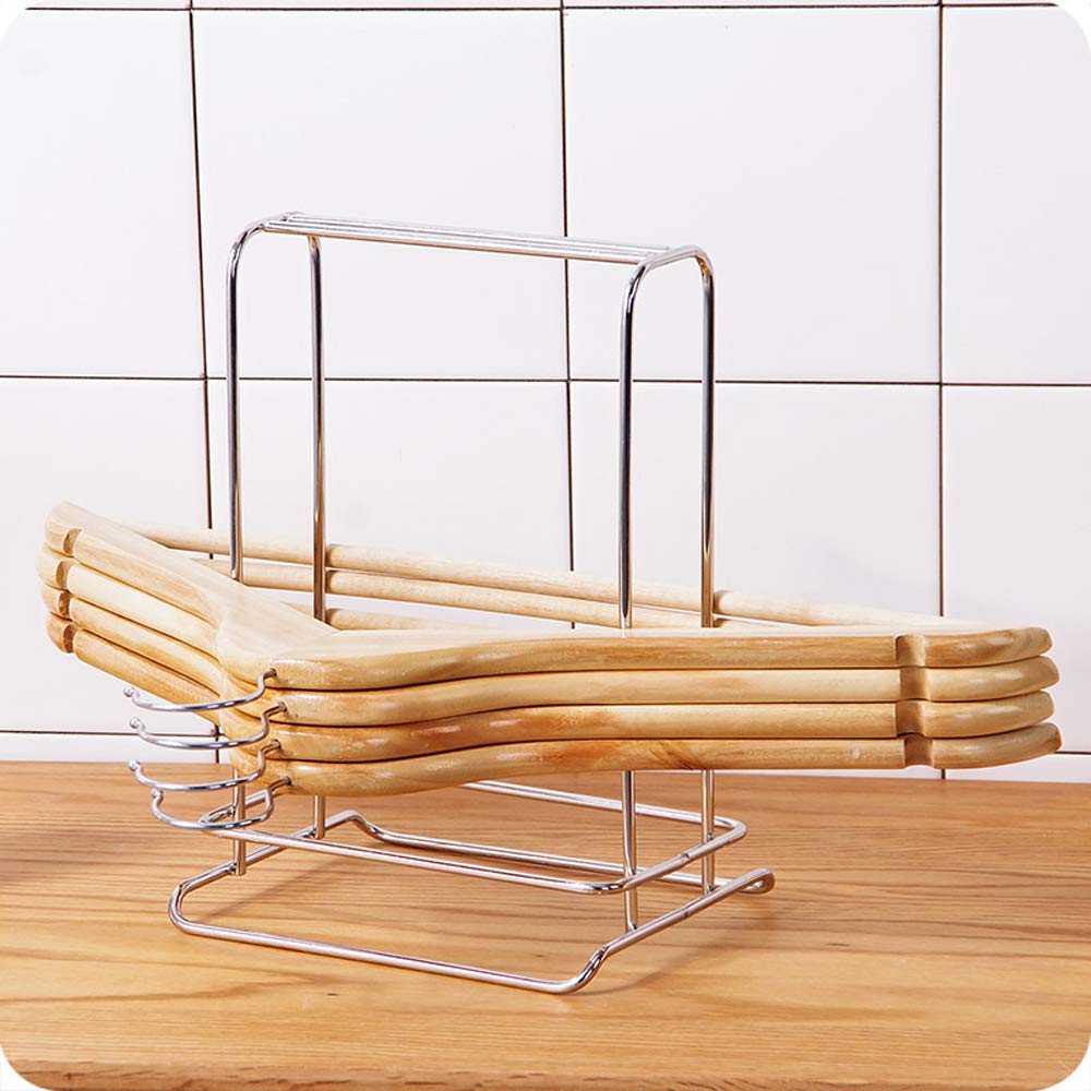 Stainless Steel Clothes Hanger Organizer Rack - Free Standing Wardrobe Storage for Closet, Laundry Room & Drying Clothes | Heavy Duty Garment Caddy with Stackable Design (2-Pack) - Perfect for Home Organization & Space Saving