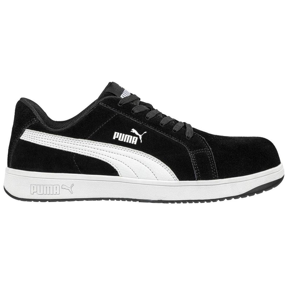 Men's Black Suede Low Composite Toe Work Shoes - Lightweight Safety Footwear for Construction, Warehouse & Outdoor Work