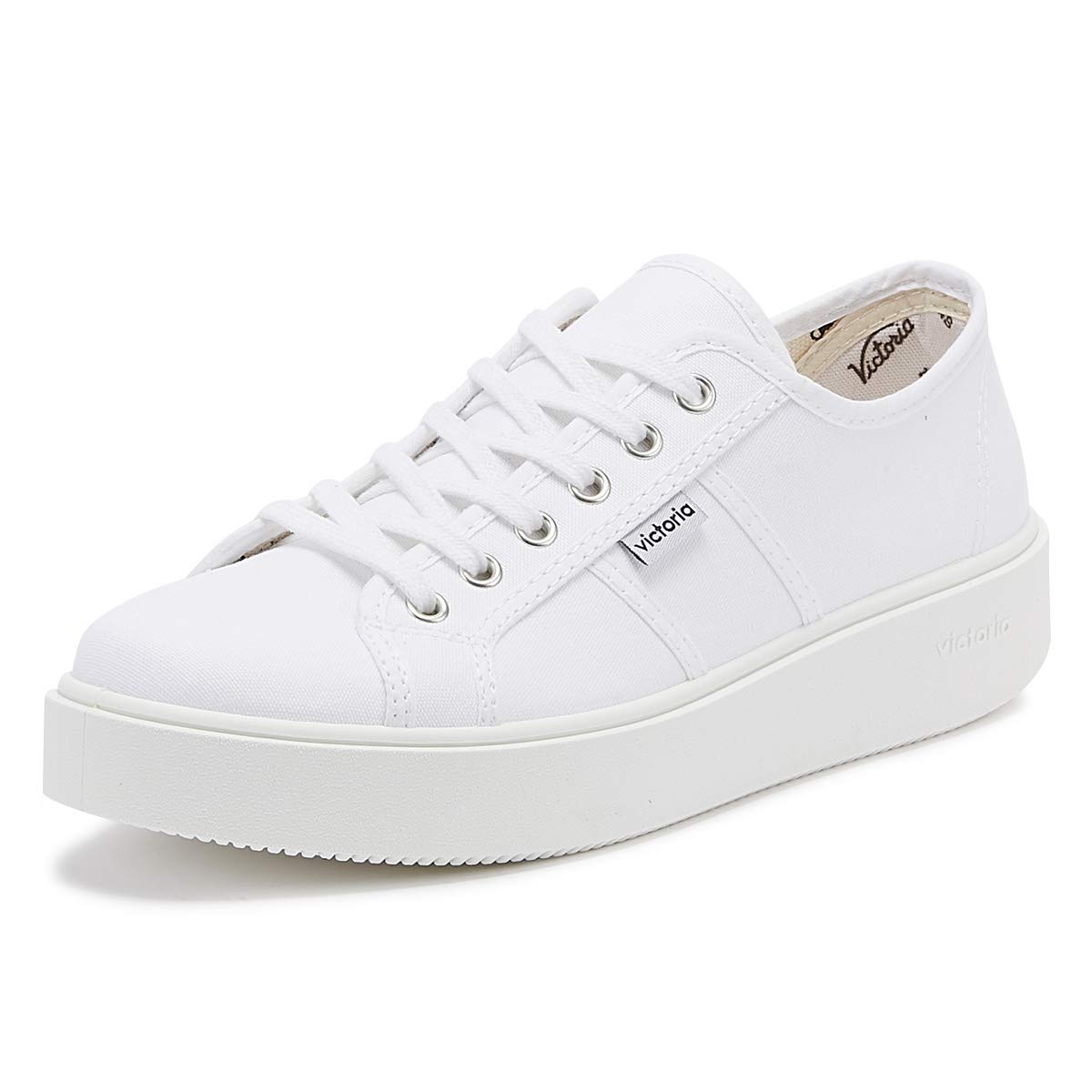 Victoria Women's Sneakers - Comfortable Canvas Flat Shoes for Walking, Casual Wear & Everyday Use | Lightweight Breathable Slip-On Loafers for Work, Travel & Running Errands