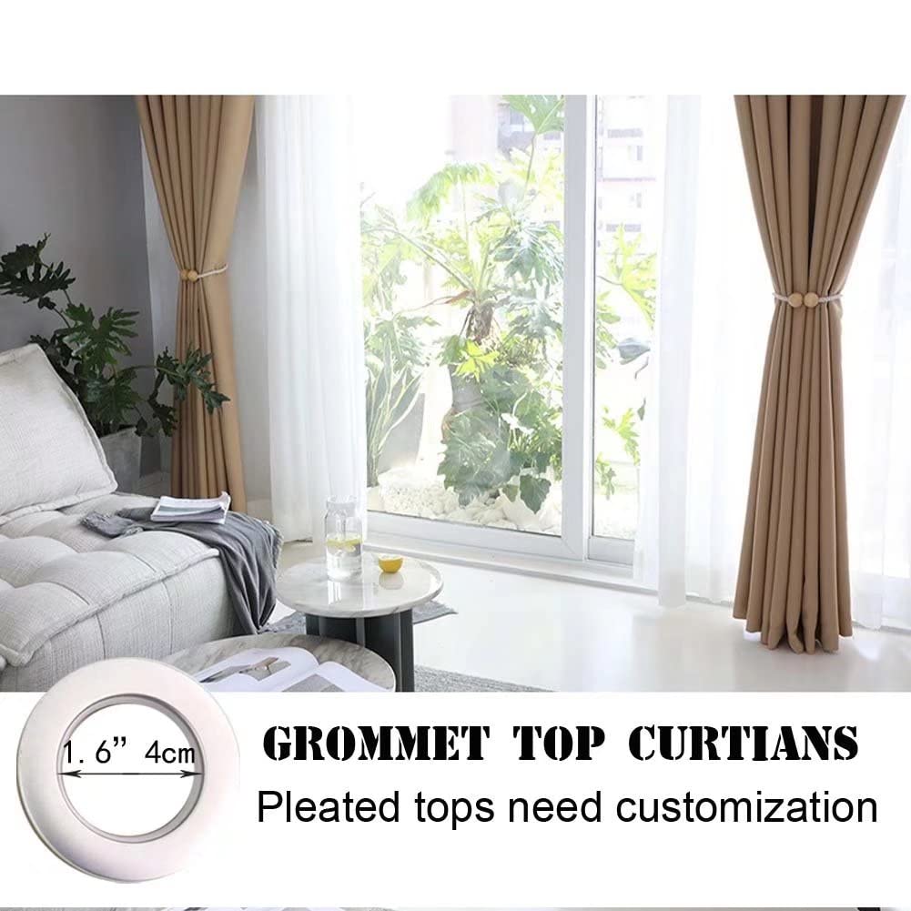 MacoHome Blackout Curtains - Thermal Insulated Grommet Drapes for Bedroom & Living Room - Extra Long 84