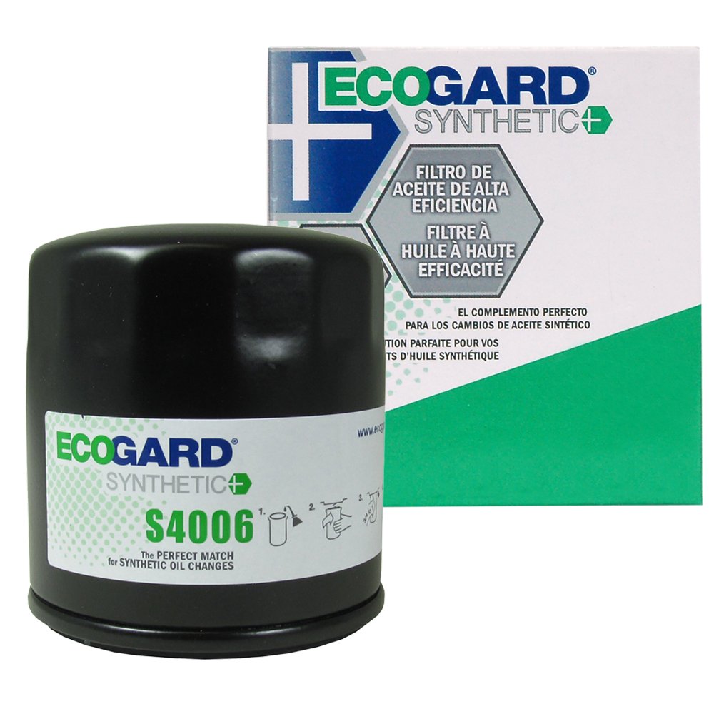 ECOGARD S4006 Premium Spin-On Engine Oil Filter for Synthetic Oil - Compatible with Chevrolet Silverado 1500 5.3L (1999-2006), Tahoe 5.3L (2003-2006), Silverado 1500 4.8L (1999-2006), Silverado 2500 HD 6.0L (2003-2006) - Perfect for Oil Changes & Engine Maintenance