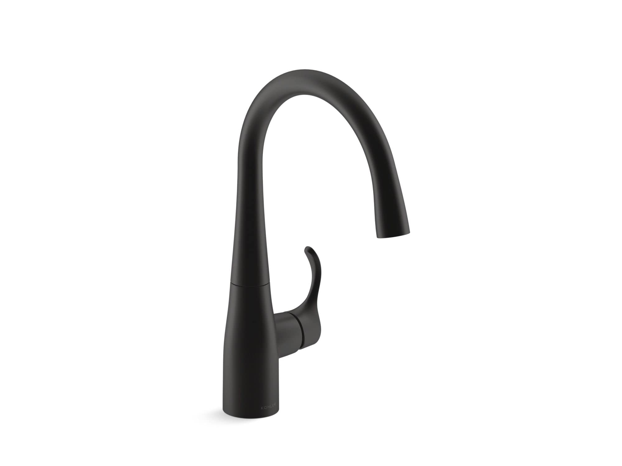KOHLER K-22034-BL Simplice Single Handle Kitchen Bar Faucet in Matte Black - Perfect for Prep Sinks, Wet Bars, and Small Kitchen Spaces