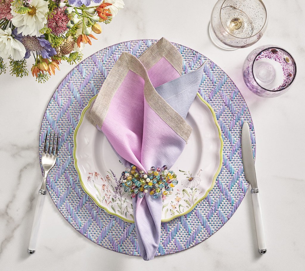 Elegant Basketweave Placemats Set of 6 - Natural Woven Table Mats for Dining, Kitchen Decor, and Holiday Entertaining - Perfect for Thanksgiving, Christmas, and Dinner Parties