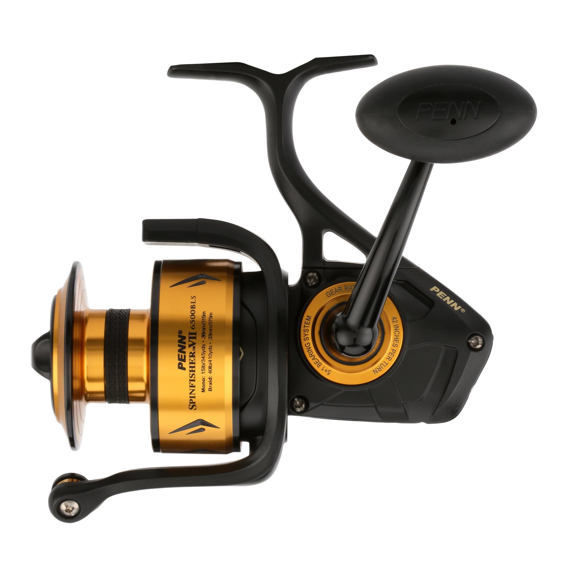 Penn Spinfisher VII Bailess Spinning Reel - Saltwater Fishing Reel for Surf, Pier & Offshore Fishing - Corrosion-Resistant with HT-100 Drag System
