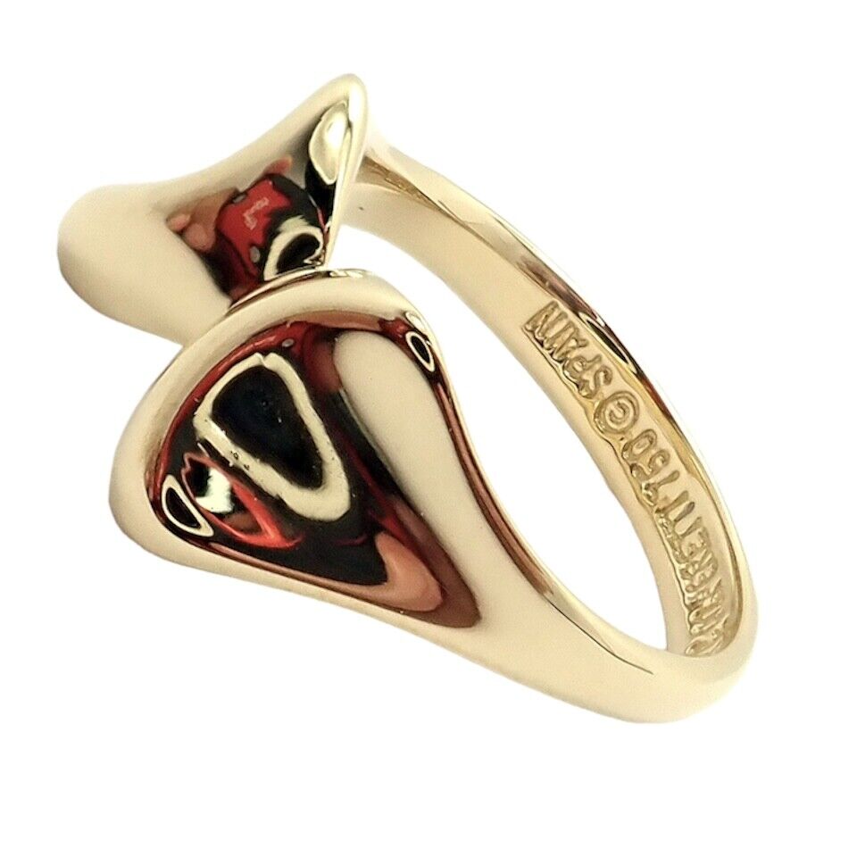 Tiffany & Co. 18k Yellow Gold Peretti Butterfly Bow Ring - Size 5.5 - Elegant Jewelry Gift for Women, Perfect for Anniversaries & Special Occasions