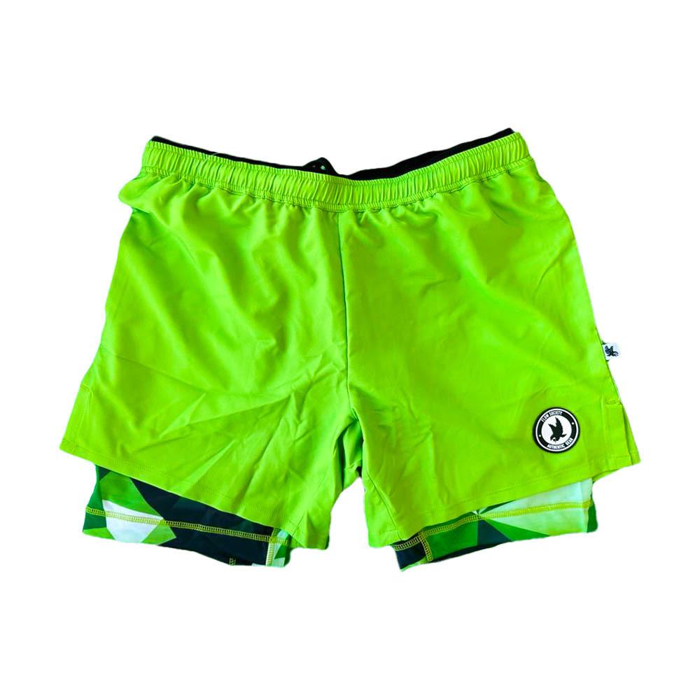 Men's Green Diamond Geo 2-in-1 Compression 7