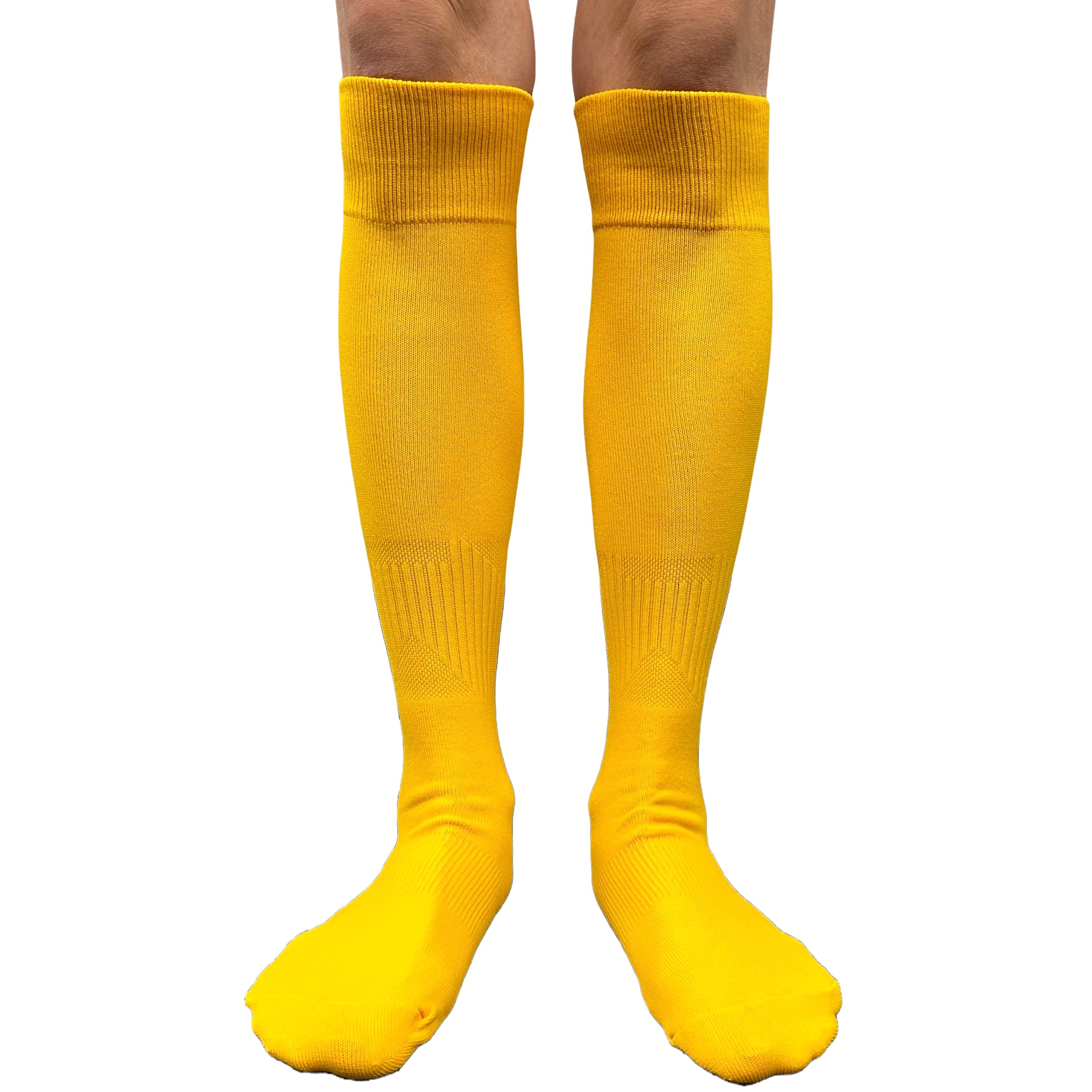 COUVER Affordable Polyester Soccer Knee High Socks - Breathable Sports Team Socks for Men & Women - Perfect for Soccer, Running, and Team Sports