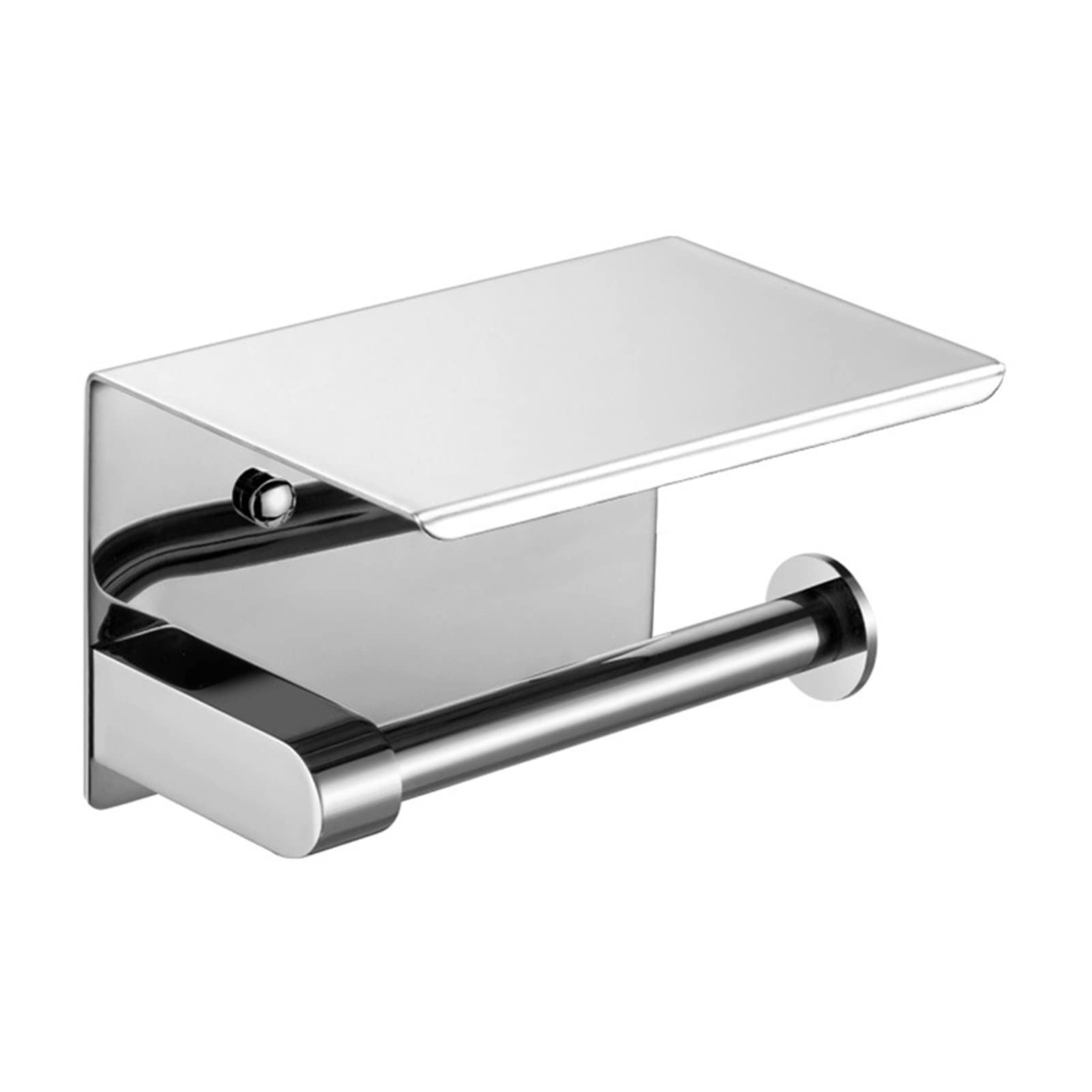 Stainless Steel Wall Mounted Toilet Paper Holder - Feijia Toilet Paper Organizer Stand with Multifunctional Design for Bathroom, Kitchen & Shower Rooms | Space-Saving & Durable TP Roll Storage Solution