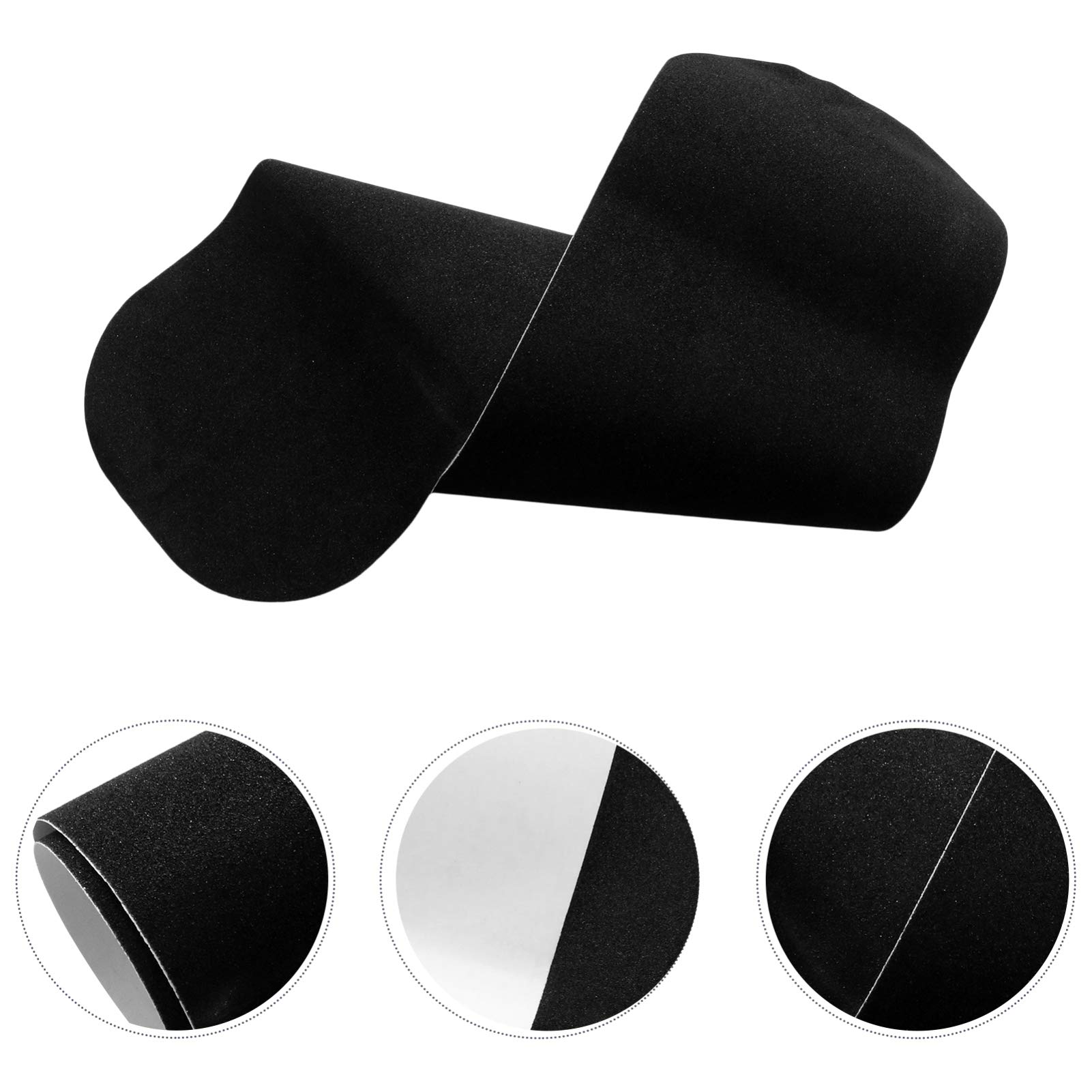 BESPORTBLE Black Gaffer Tape - Heavy Duty Adhesive Tape for Longboards, Skateboards, Electric Scooters - Wet & Dry Sandpaper Grip Tape - Multi-Purpose Duct Tape for Sports Equipment & DIY Projects - Perfect for Board Grip Enhancement, Home Repairs and Crafting
