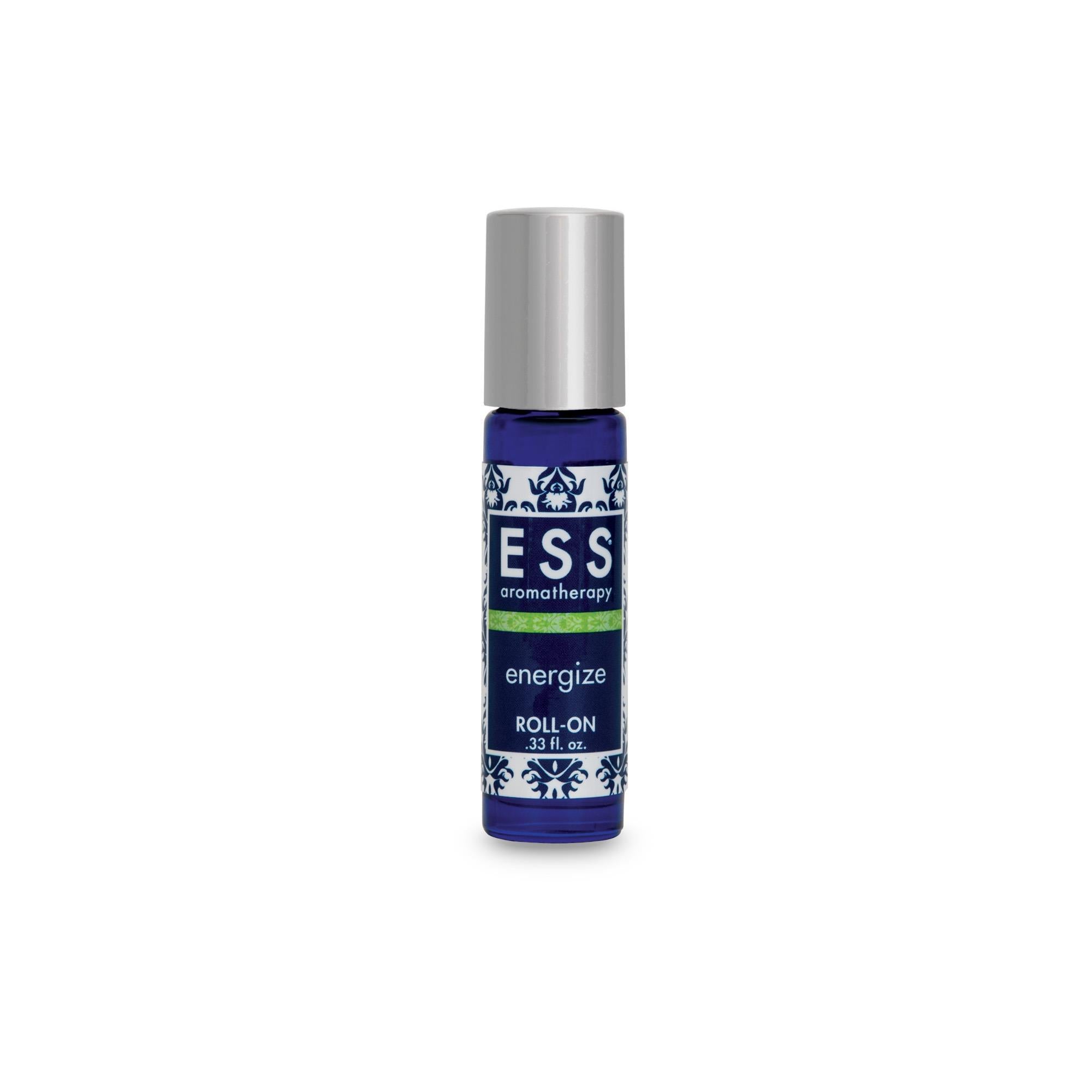 ESS Energize Aromatherapy Roll On Essential Oil - Natural Stress Relief & Energy Boost - Perfect for Work, Yoga & Travel