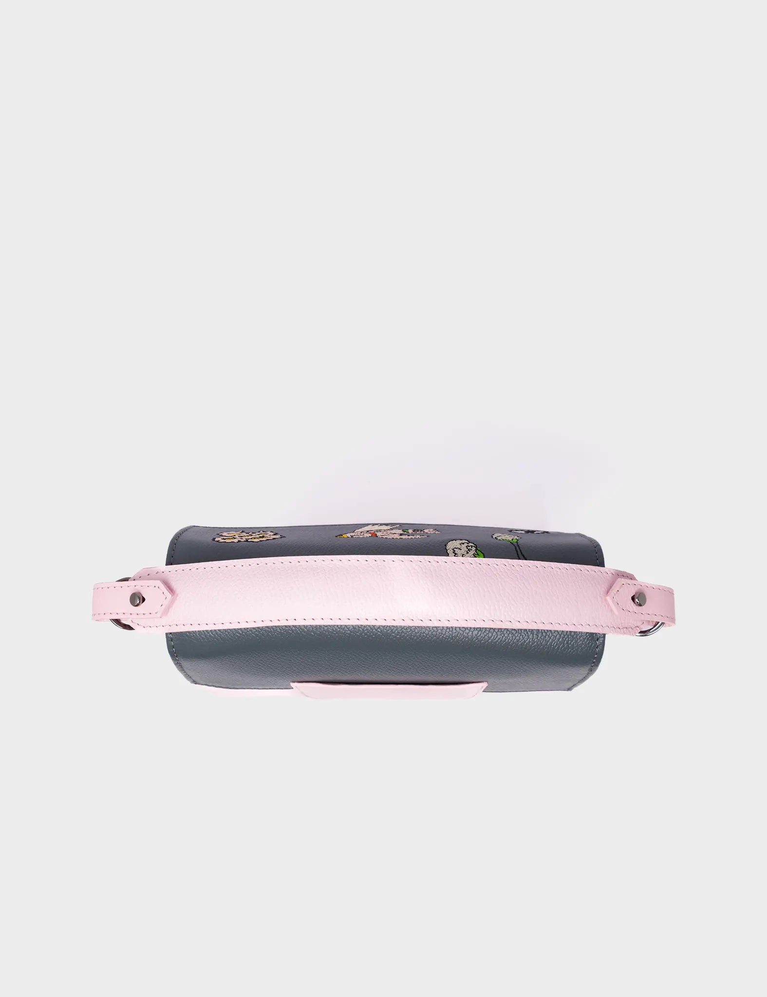 Anastasio Mini Crossbody Handbag for Women - Parfait Pink Genuine Leather with Floral Design, Perfect for Daily Use, Travel & Date Night