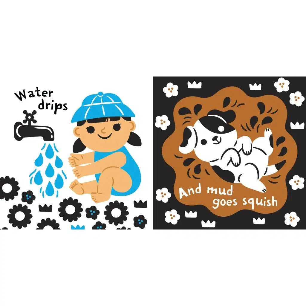 Indestructible Baby Books - High Contrast Visual Stimulation & Sound Learning for Newborns & Toddlers - Perfect for Early Education, Sensory Play & Travel