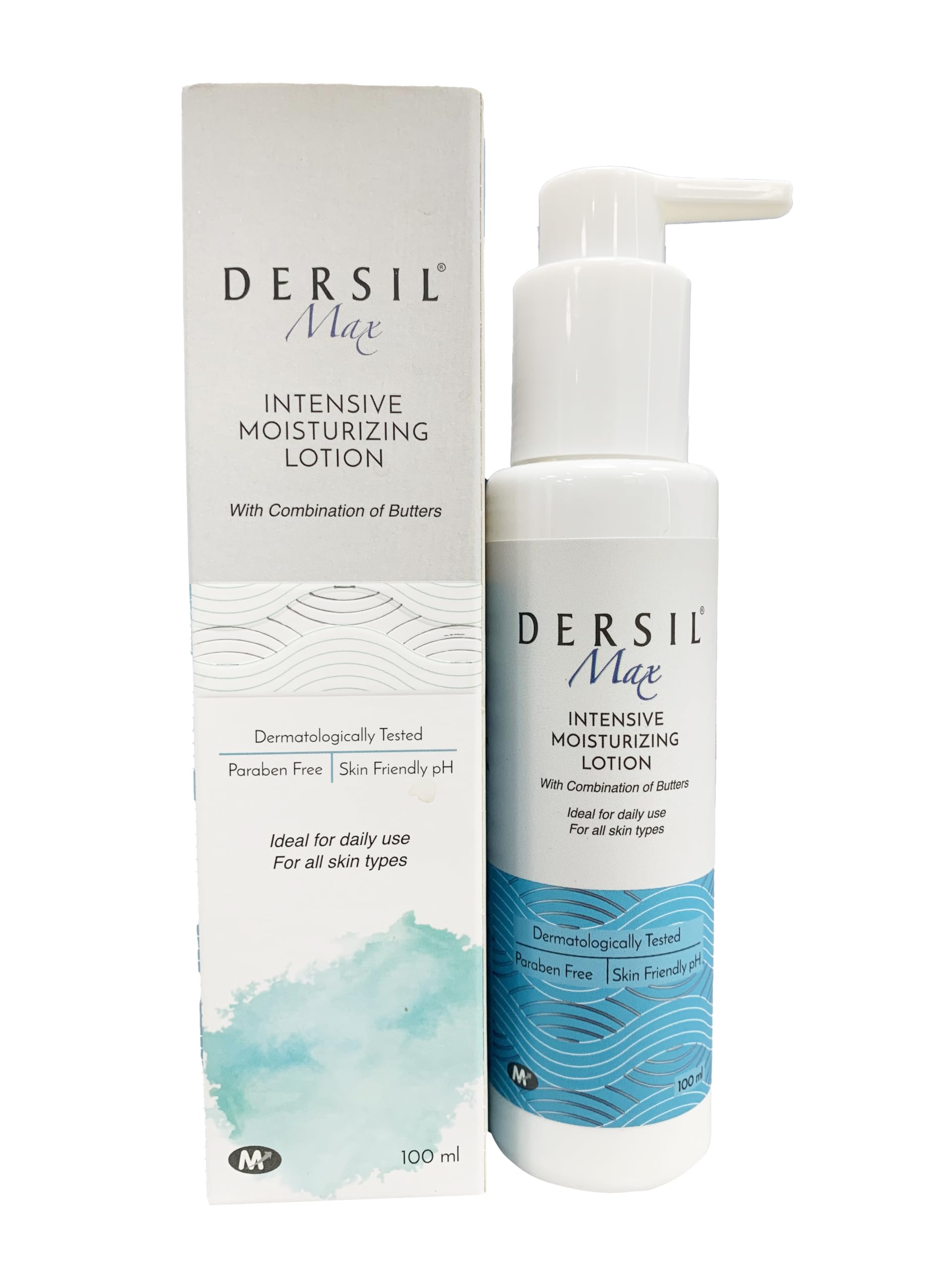 Dersil® Max Moisturizing Lotion 100ml - Ultra Hydrating Body Lotion for Dry Skin - Perfect for Daily Use, After Shower & Nighttime Skincare Routine